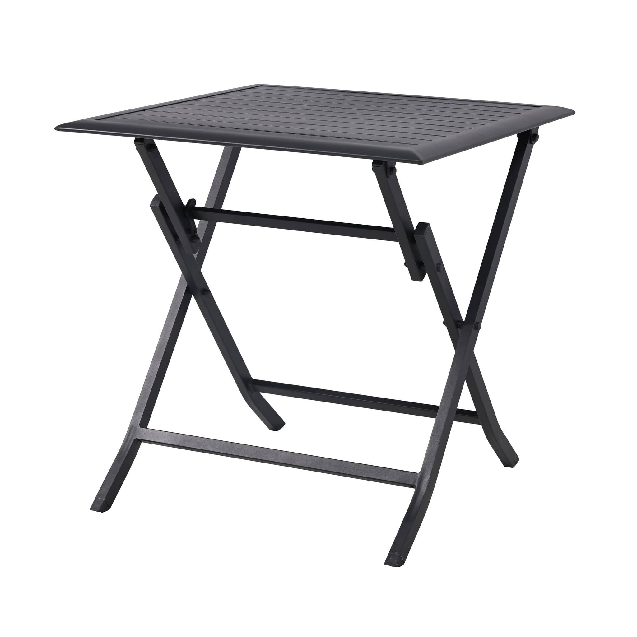 Ecloz - Table de jardin rectangulaire pliante aluminium 2 personnes Ferrand anthracite ECLOZ