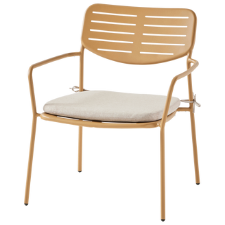 Ecloz - Fauteuil de jardin détente acier ocre Eline ECLOZ