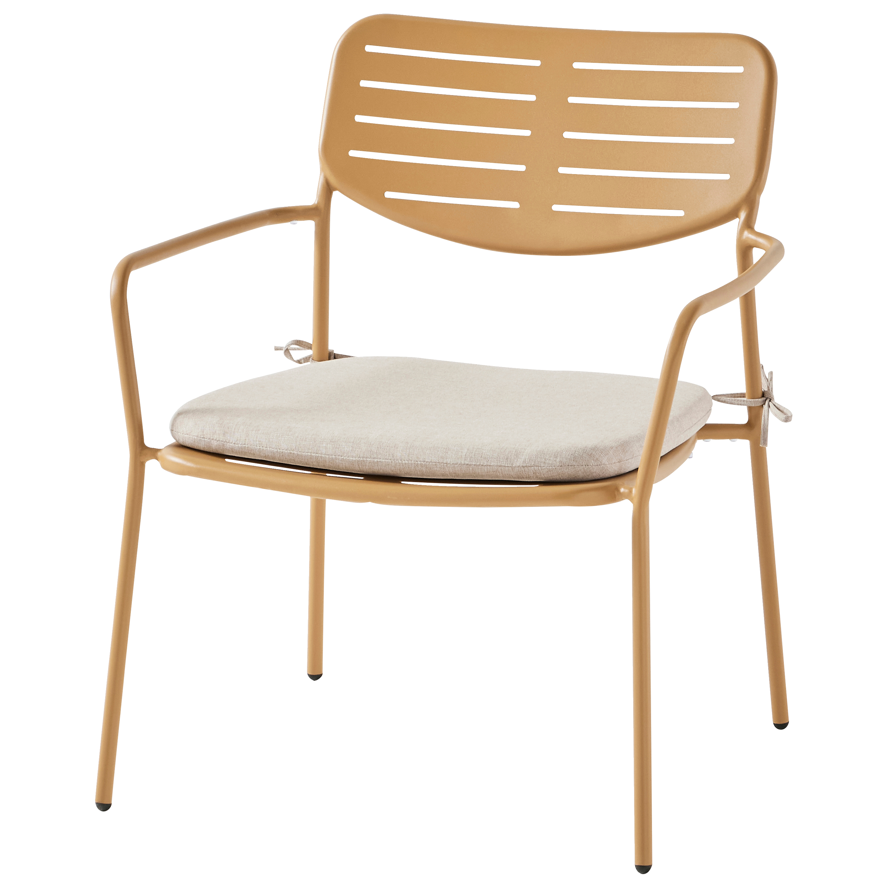 Ecloz - Fauteuil de jardin détente acier ocre Eline ECLOZ