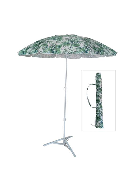 Parasol de plage rond motif imprimé Fez ECLOZ - Image 1