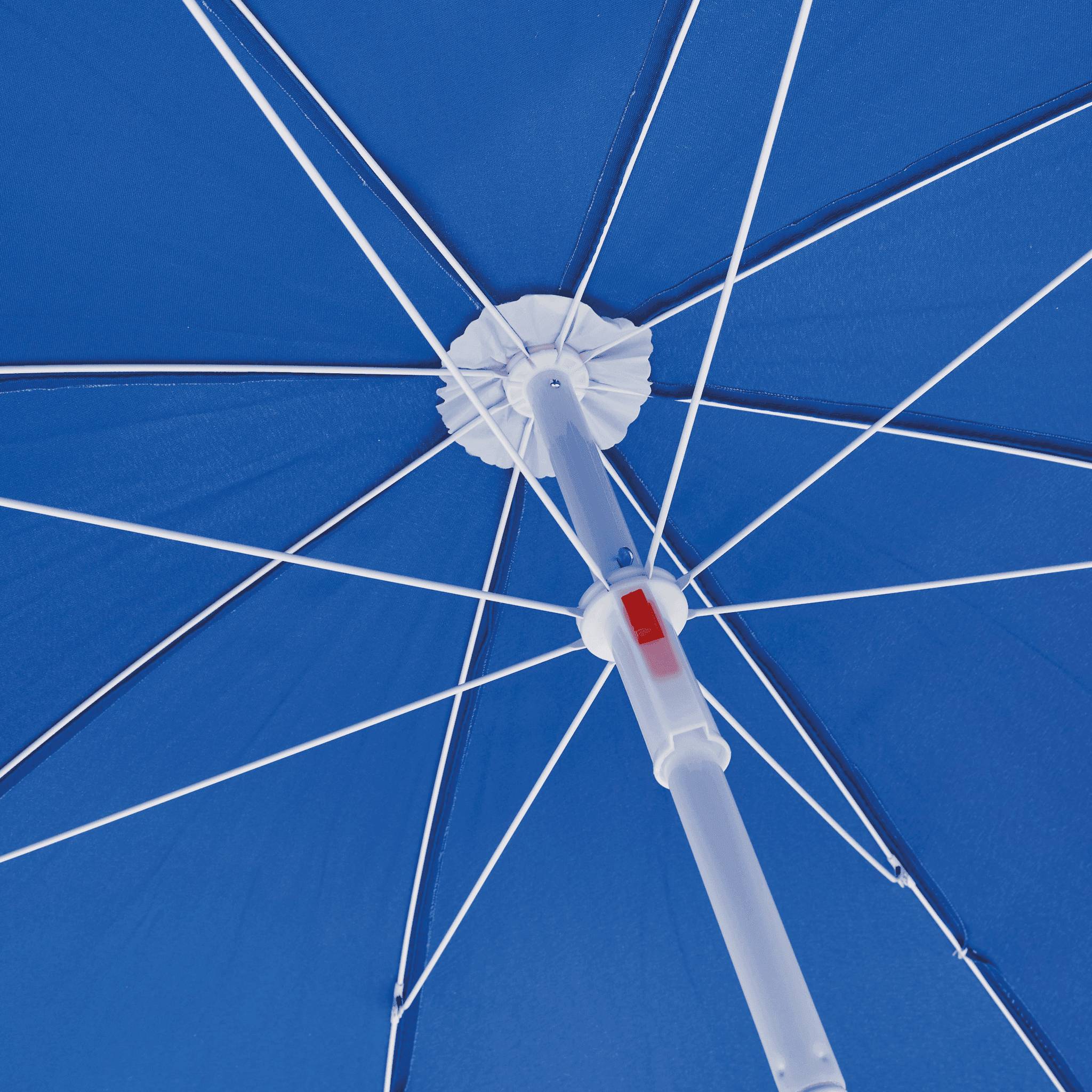 Parasol de plage rond bleu Fez ECLOZ - Image 6