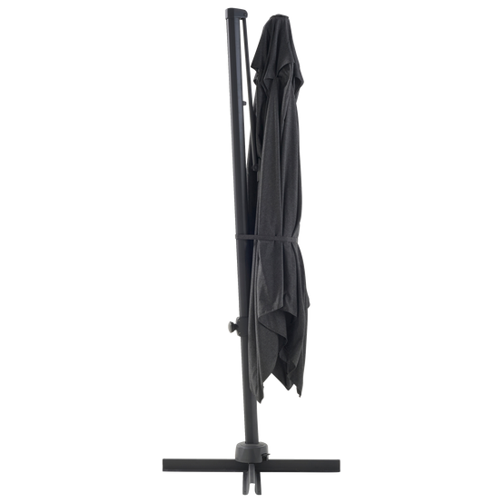 Ecloz - Parasol déporté inclinable carré polyester 3x3M 220g/m² anthracite Eren ECLOZ - Image 6