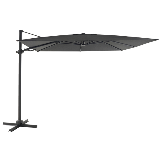 Ecloz - Parasol déporté inclinable carré polyester 3x3M 220g/m² anthracite Eren ECLOZ - Image 7