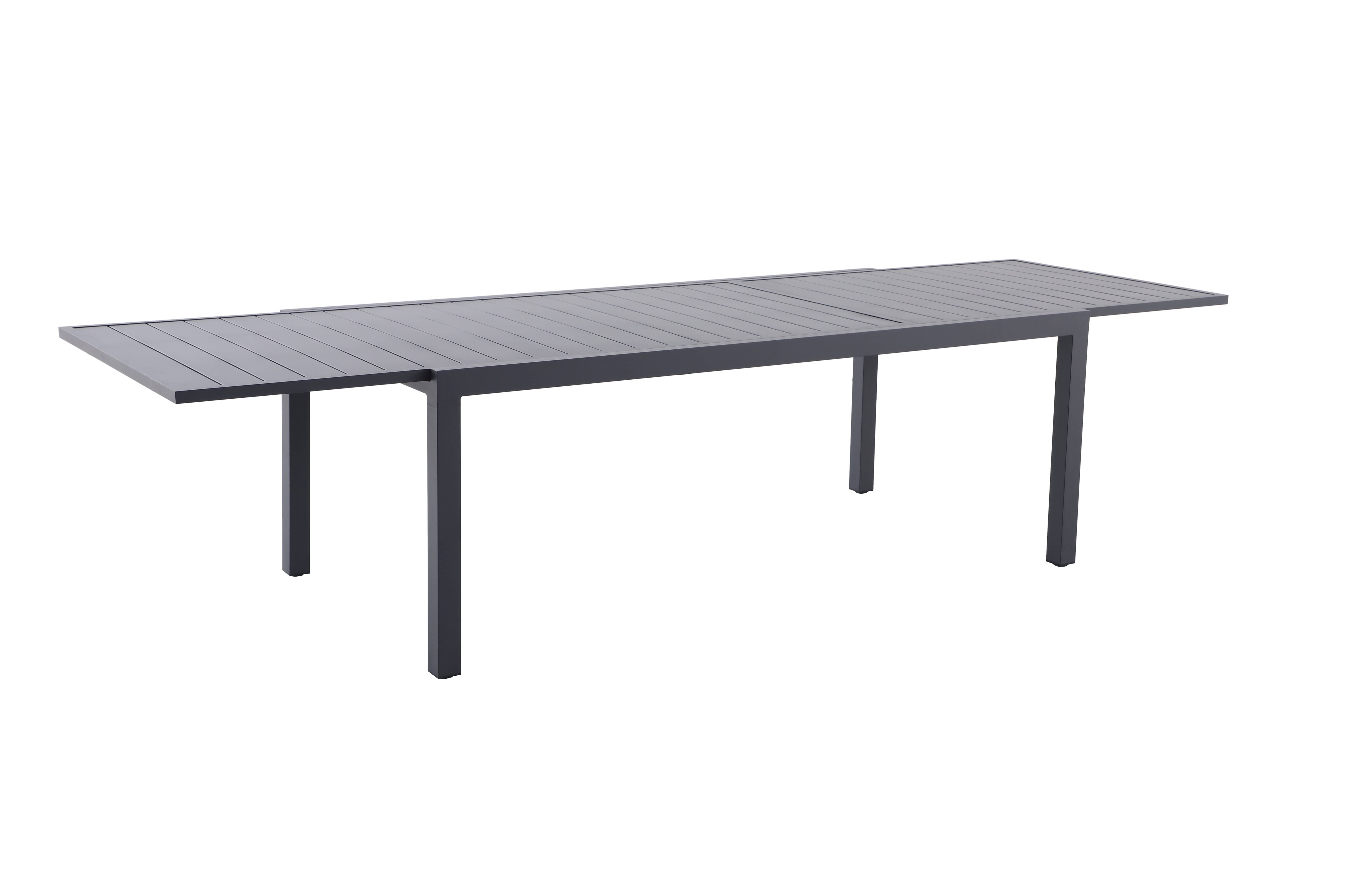 Ecloz - Table de jardin rectangulaire extensible aluminium 8/12 personnes anthracite Folco ECLOZ - Image 5