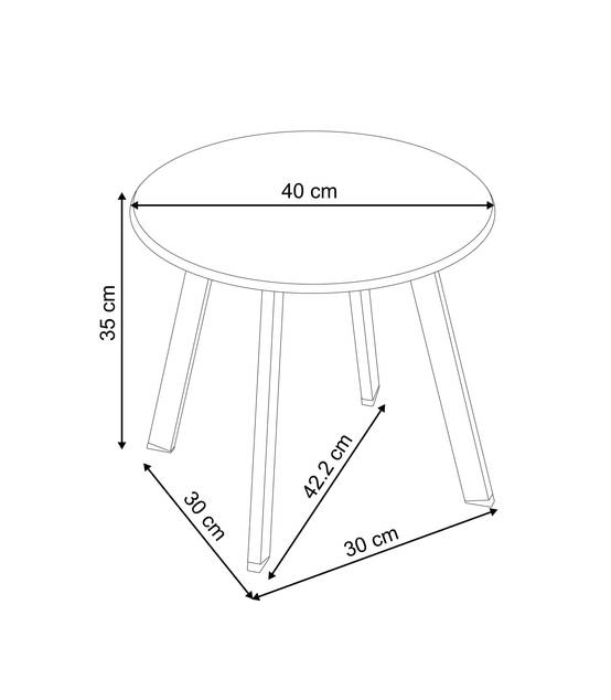 Ecloz - Ensemble 3 tables d'appoint de jardin acier anthracite Fanette ECLOZ - Image 2