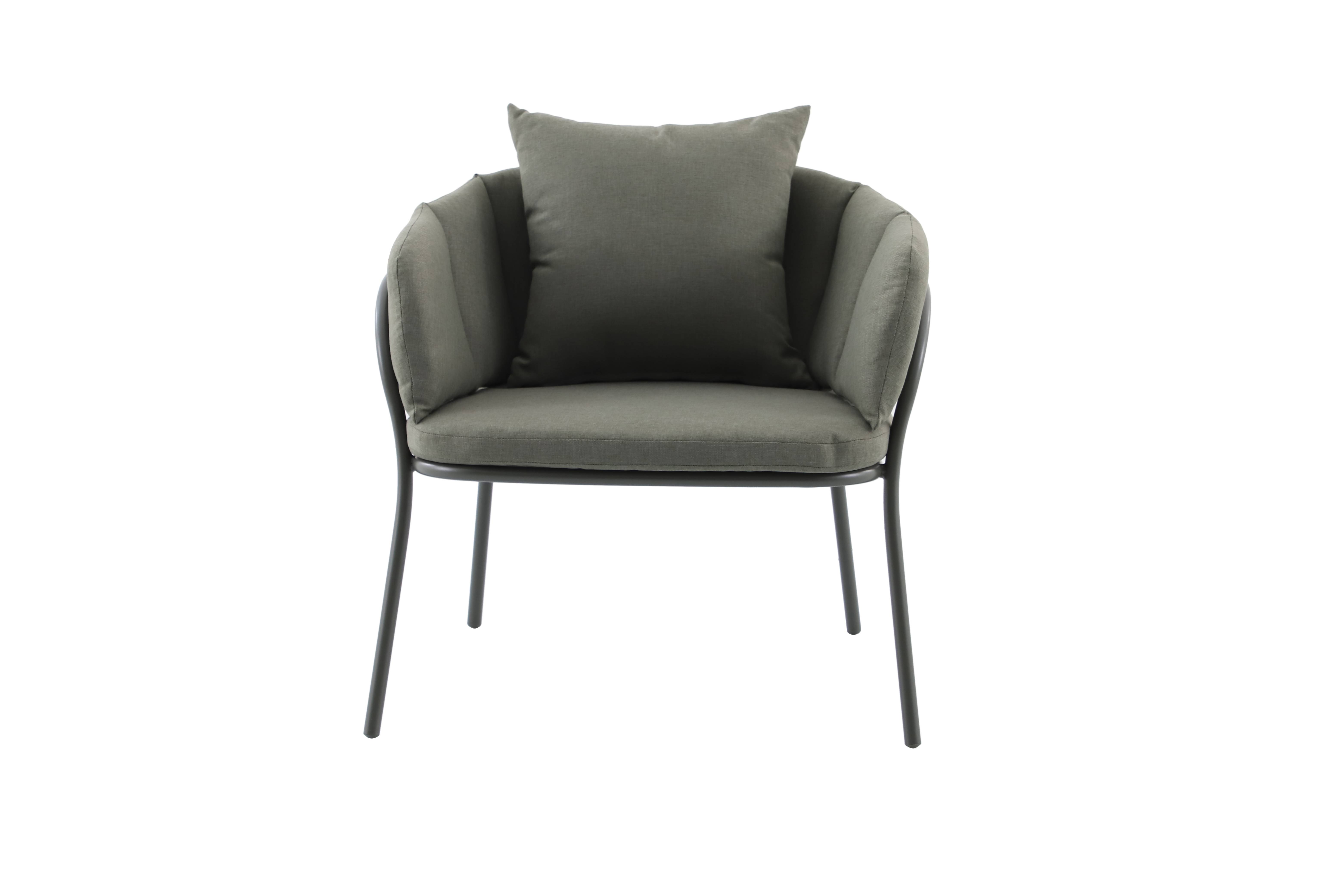 Ecloz - Salon de jardin détente acier polyester 2 personnes vert Flavien ECLOZ - Image 3