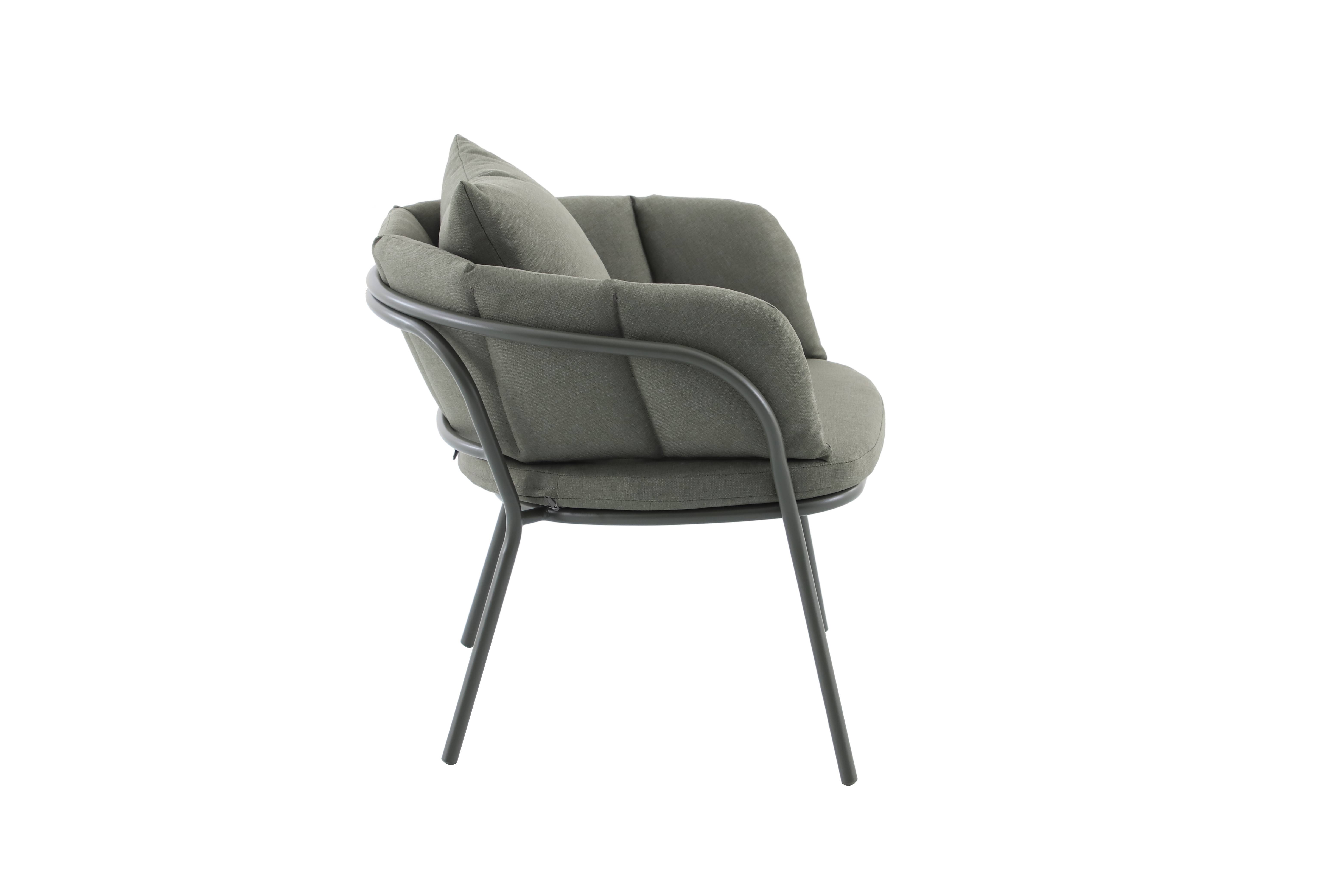 Ecloz - Salon de jardin détente acier polyester 2 personnes vert Flavien ECLOZ - Image 10