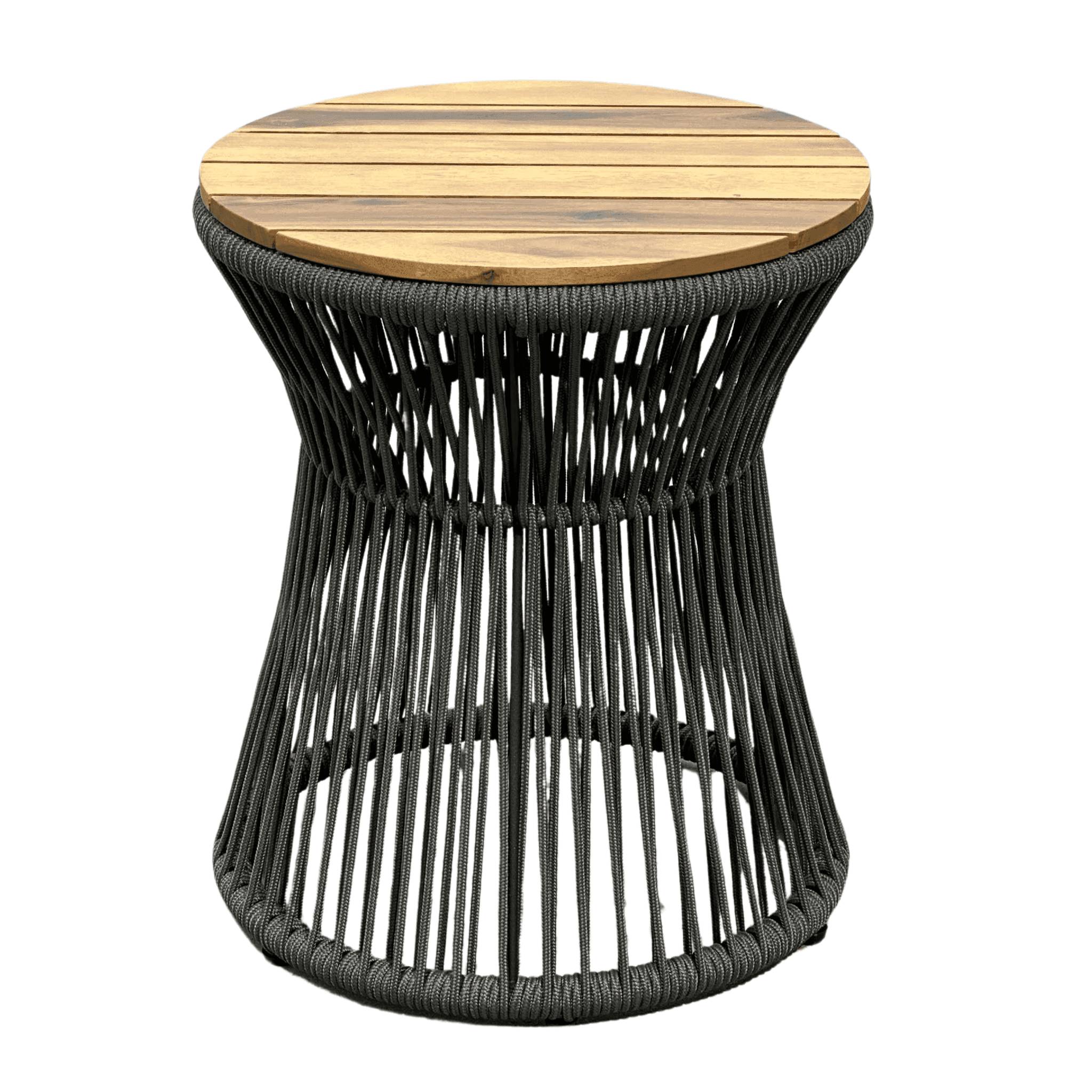 Ecloz - Table d'appoint acier corde acacia Felicite ECLOZ - Image 3