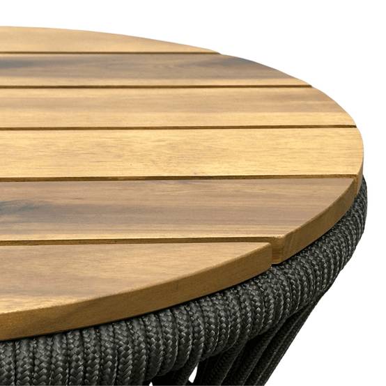 Ecloz - Table d'appoint acier corde acacia Felicite ECLOZ - Image 2