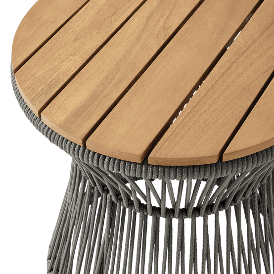 Ecloz - Table d'appoint acier corde acacia Felicite ECLOZ - Image 6