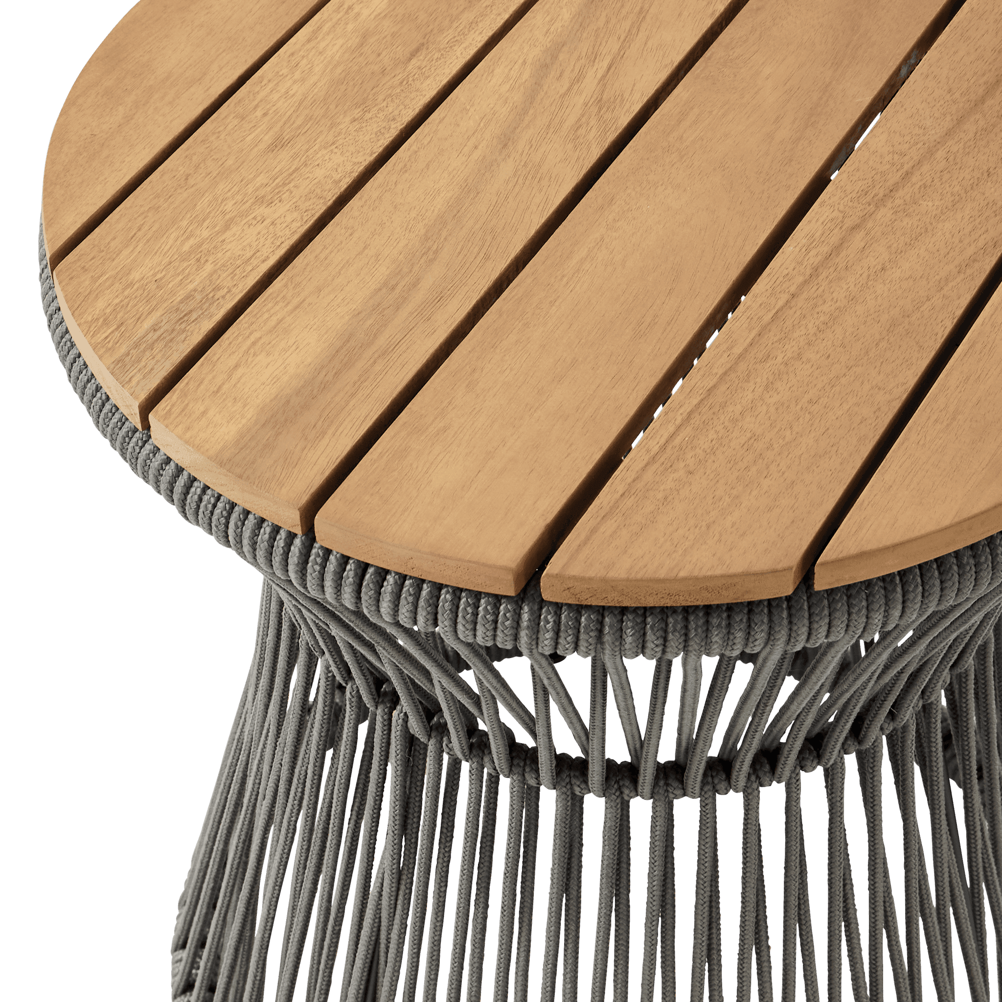 Ecloz - Table d'appoint acier corde acacia Felicite ECLOZ - Image 6