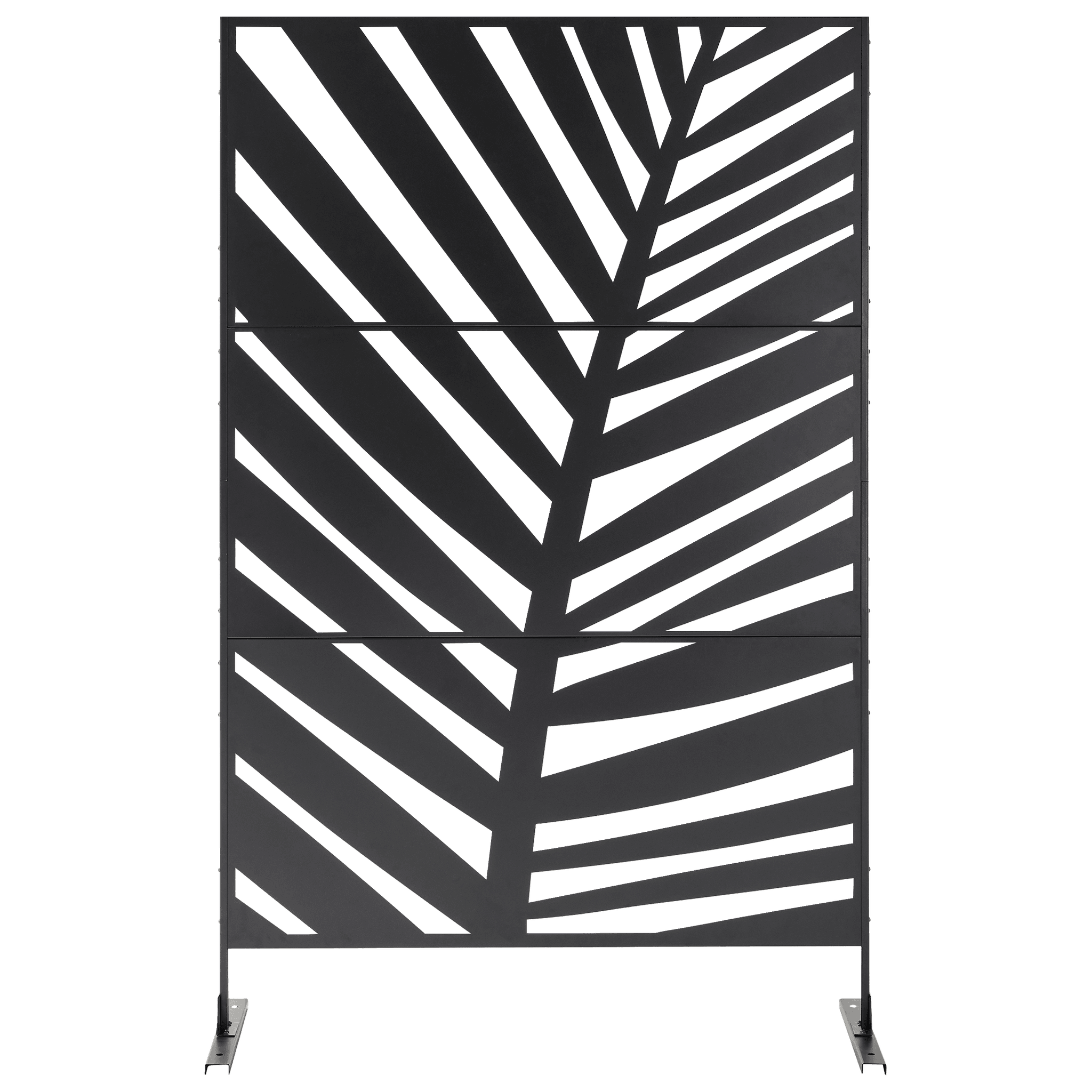 Ecloz - Paravent de jardin acier 1,98x1,2m motif florale Flore ECLO - Image 4