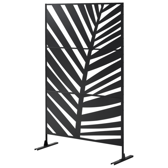 Ecloz - Paravent de jardin acier 1,98x1,2m motif florale Flore ECLO - Image 3