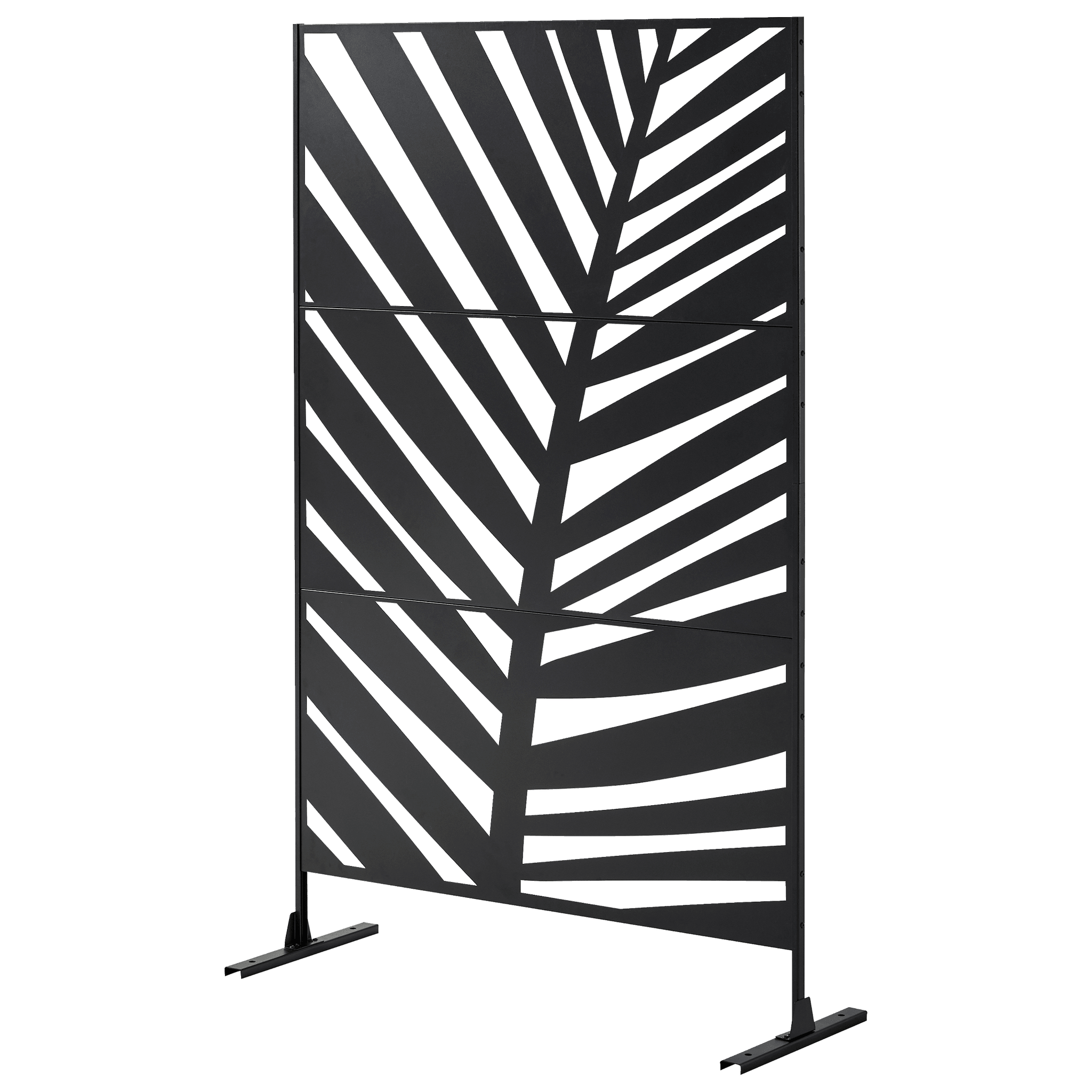 Ecloz - Paravent de jardin acier 1,98x1,2m motif florale Flore ECLO - Image 3