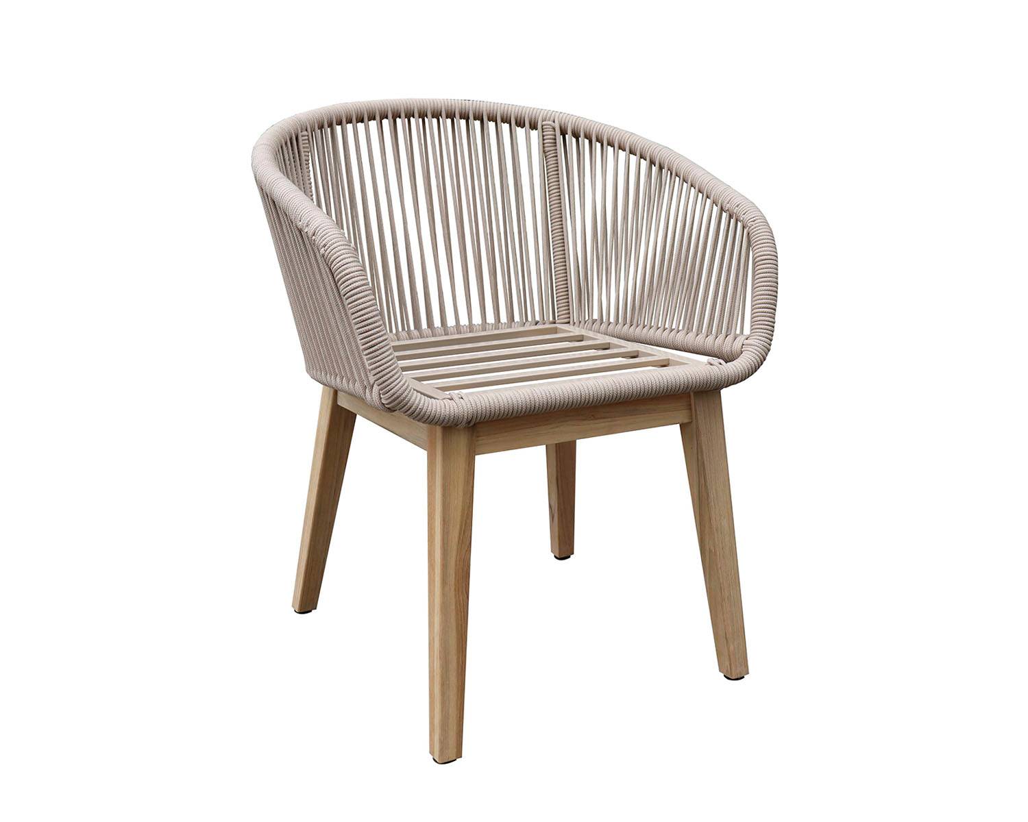 Ecloz - Fauteuil de jardin repas cordage et bois Fiora ECLOZ - Image 9
