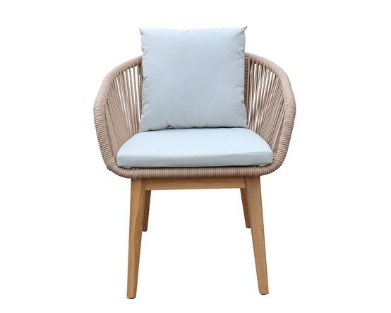 Ecloz - Fauteuil de jardin repas cordage et bois Fiora ECLOZ - Image 2