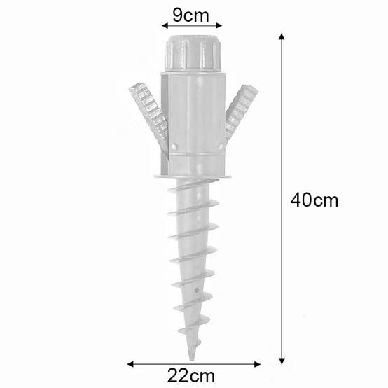 Ecloz - Pied de Parasol Vis 40cm en plastique ECLOZ - Image 4