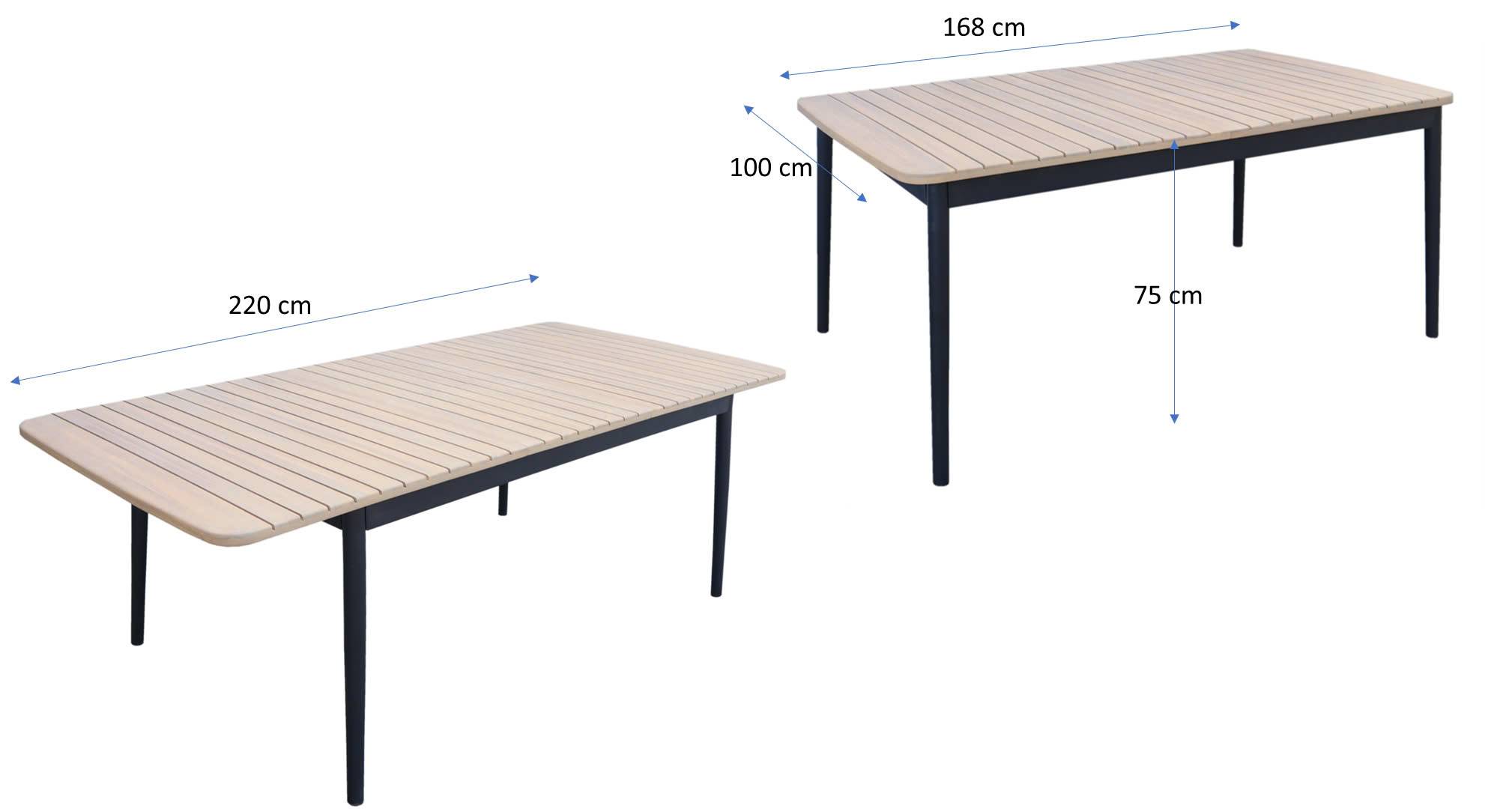 Ecloz - Table de jardin rectangulaire extensible acacia 8/10 personnes Fedora ECLOZ - Image 5