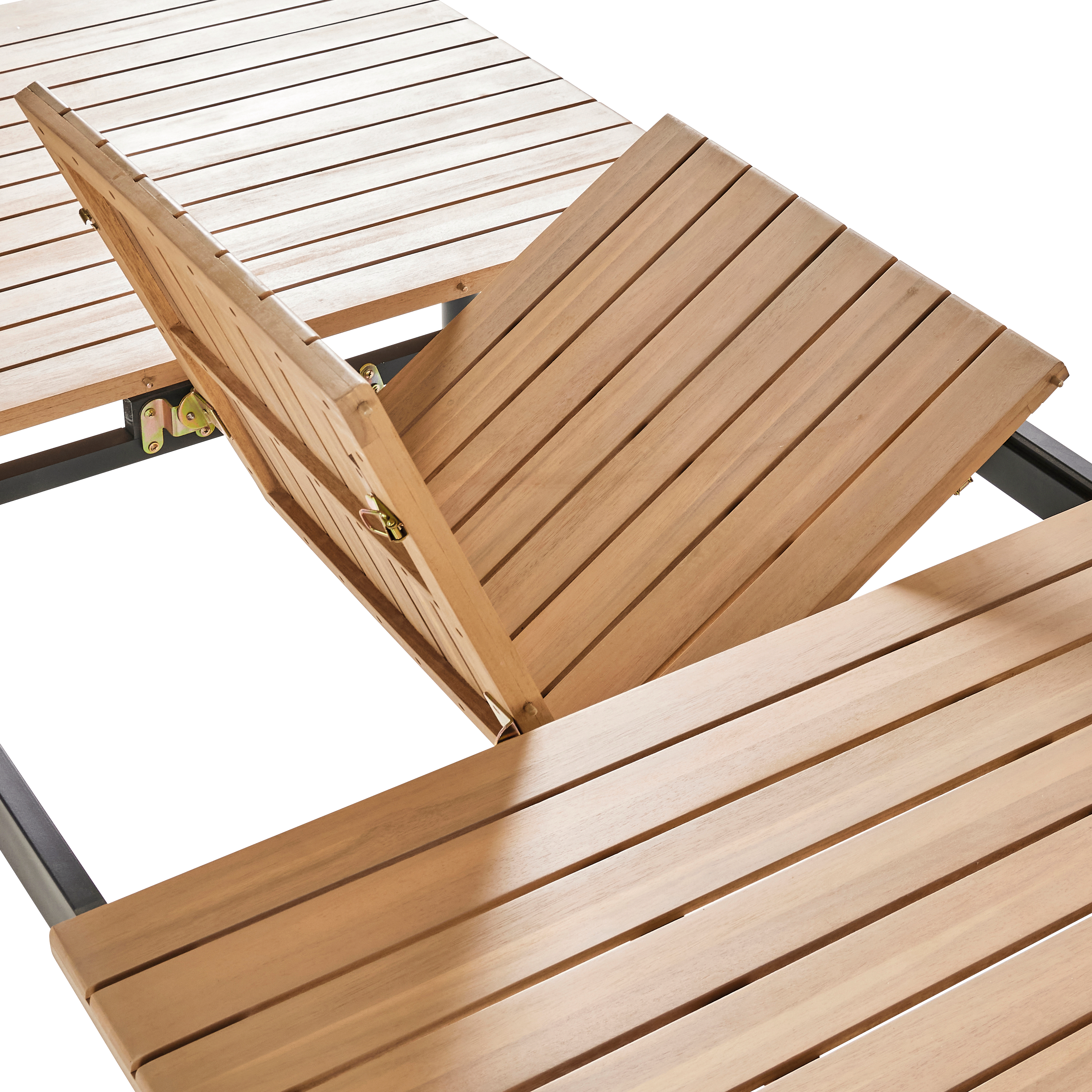 Ecloz - Table de jardin rectangulaire extensible acacia 8/10 personnes Fedora ECLOZ - Image 9