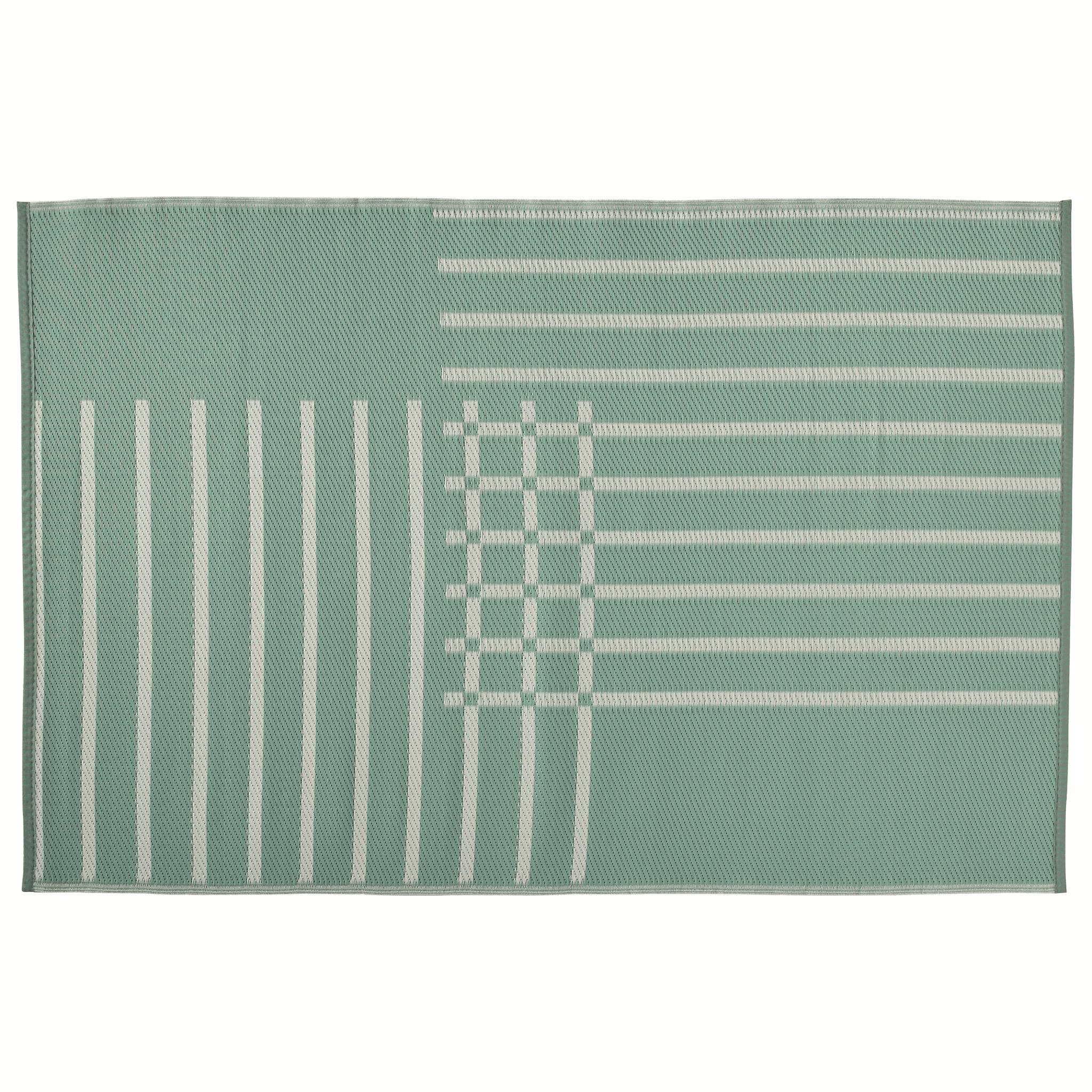 Ecloz - Tapis d'extérieur polypropylène recyclé 230x160cm motif Quadri ECLOZ - Image 2