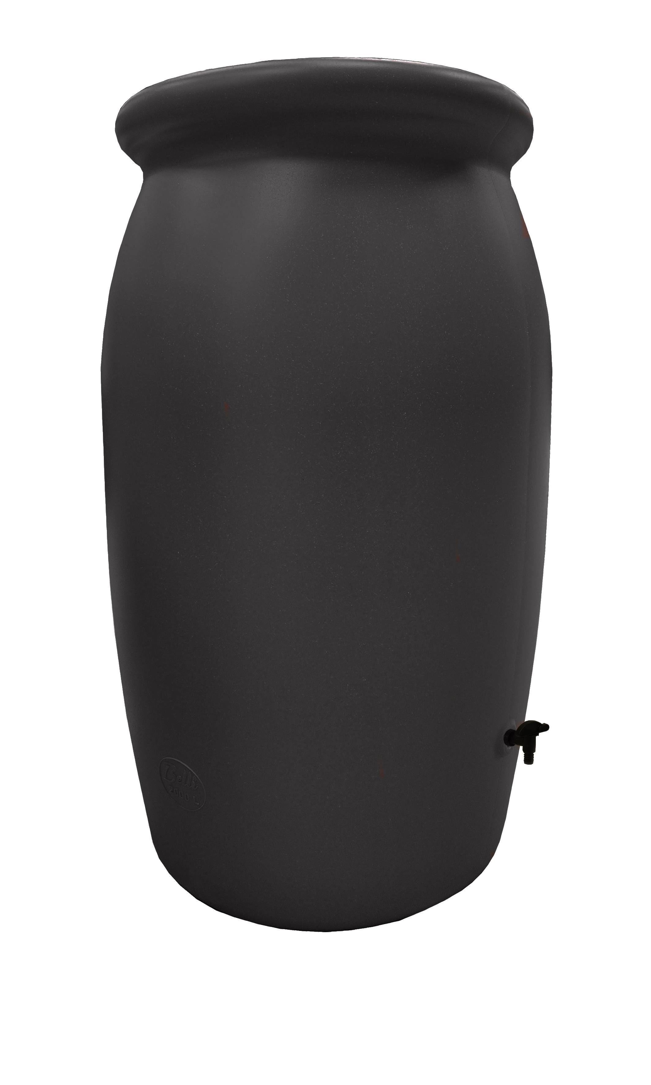 Belli - Récupérateur d'eau de pluie 2000L couvercle, robinet et collecteur inclus Toscan anthracite - BELLI