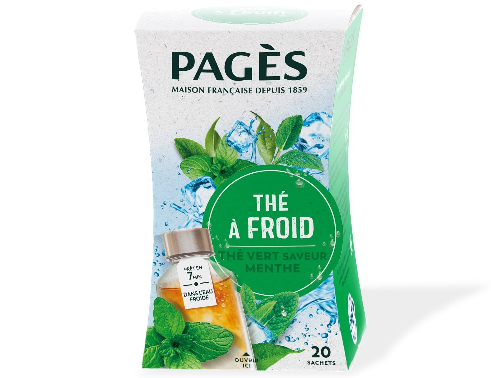 Pages - Thé à froid menthe x20 - Pagès