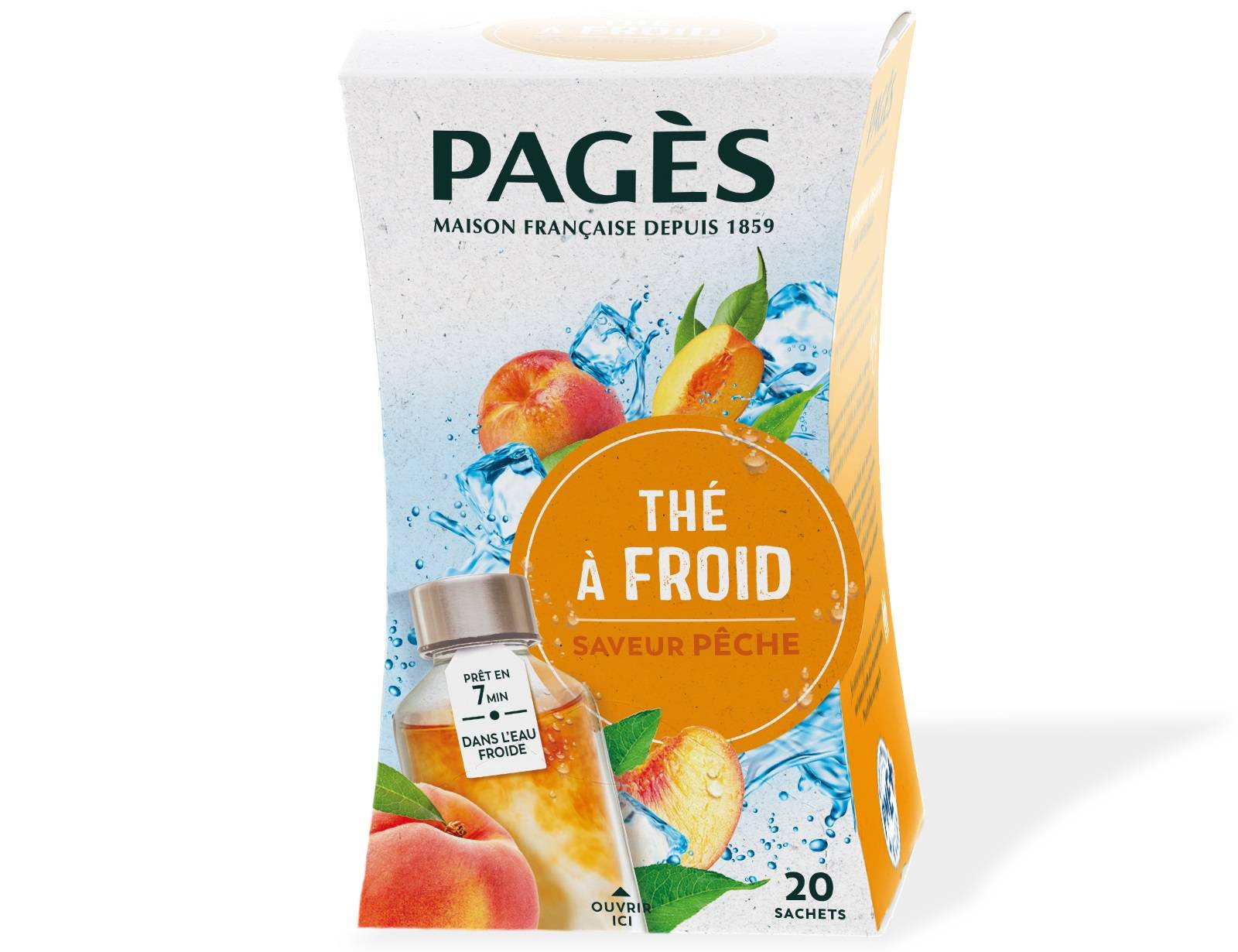 Pages - Thé à froid pêche x20 - Pagès