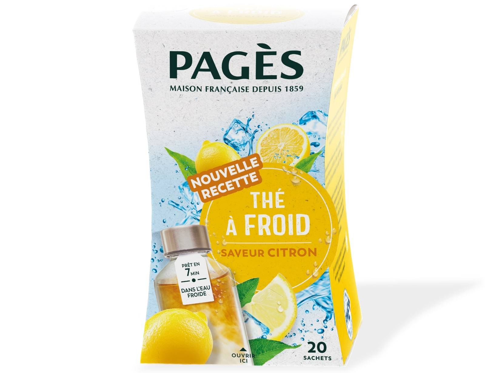 Pages - Thé à froid citron x20 - Pagès