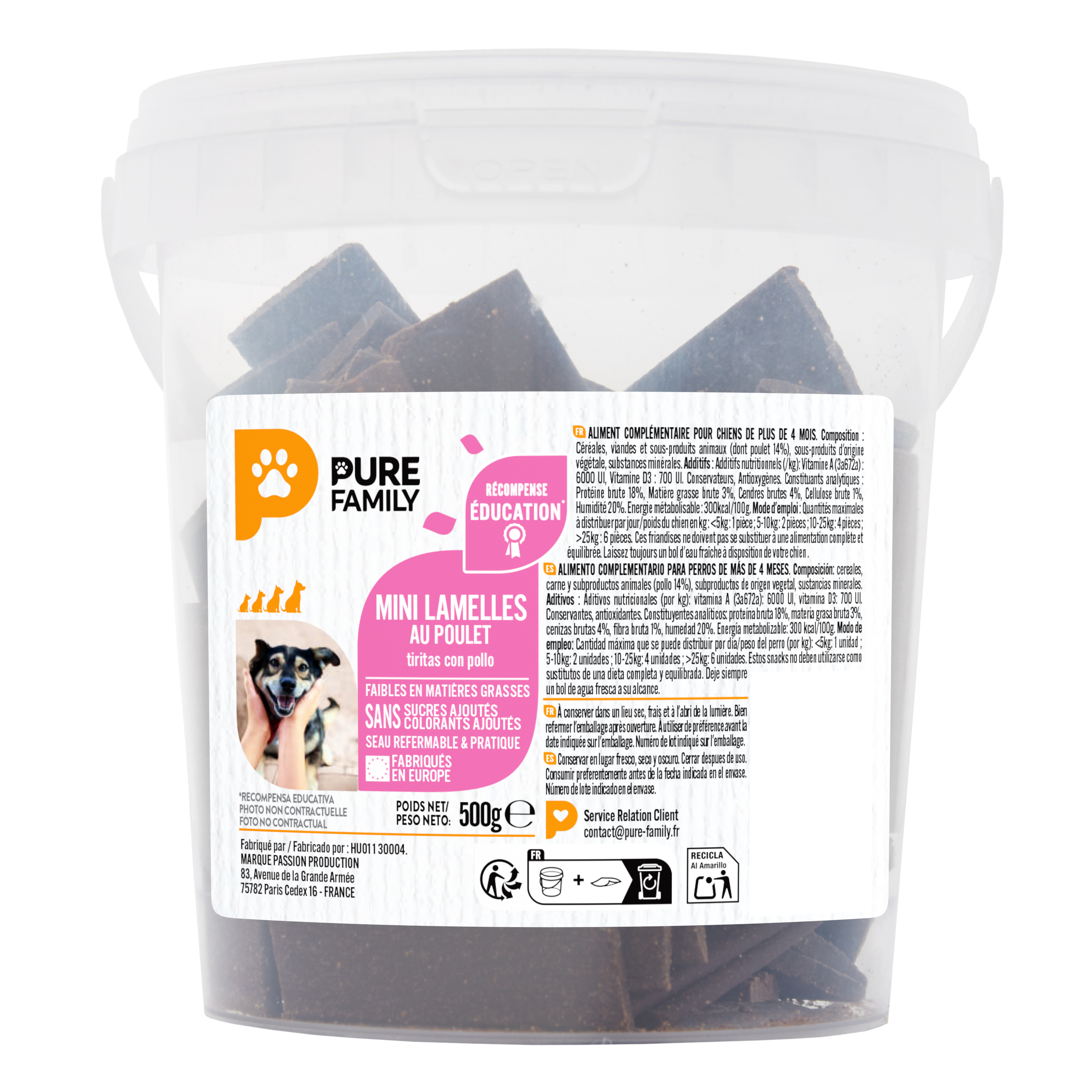 Pure Family - Mini lamelles au poulet - 500 g - PURE FAMILY - Image 2