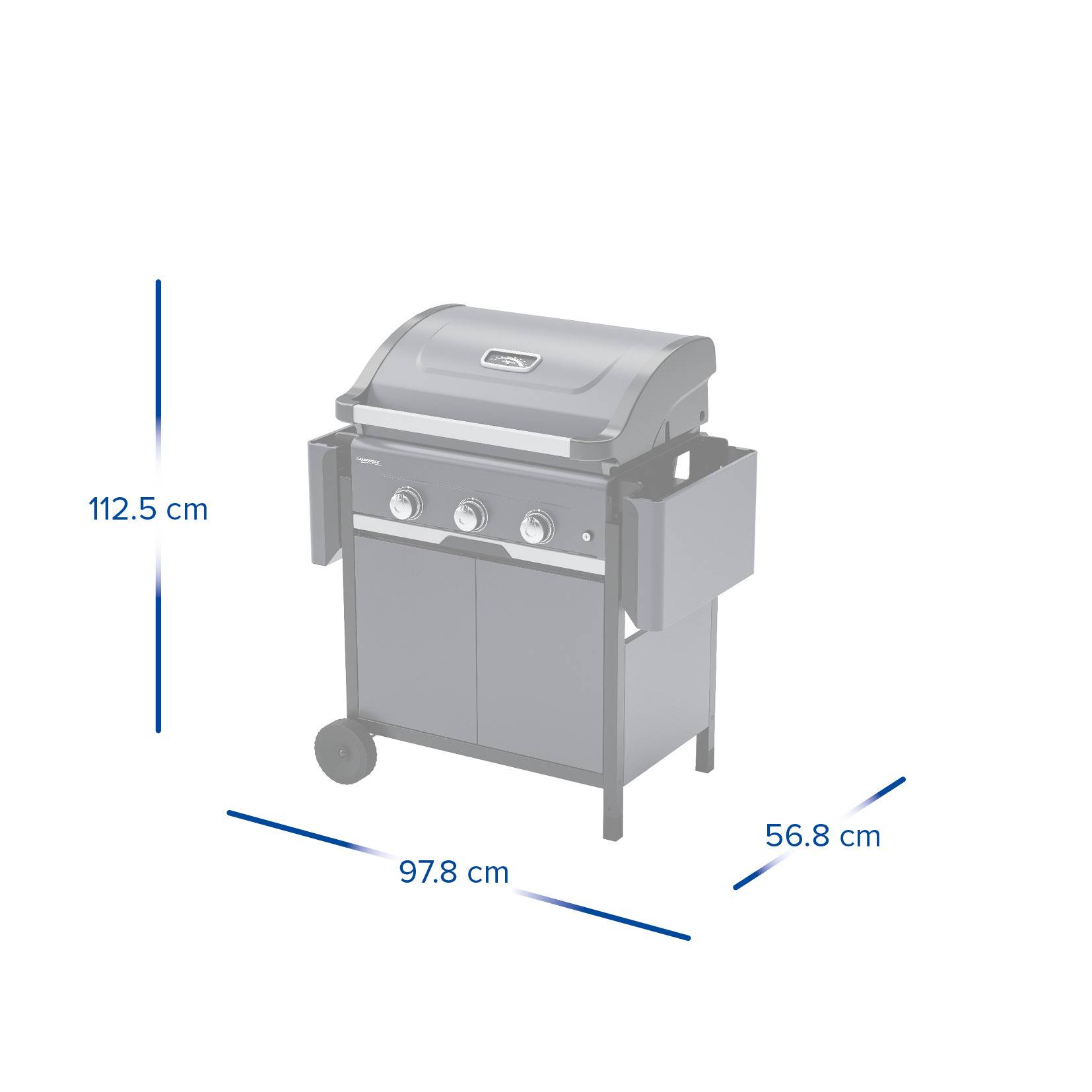 Campingaz - Barbecue gaz 3 brûleurs avec plancha Select 3 LX Plus Campingaz - Image 4