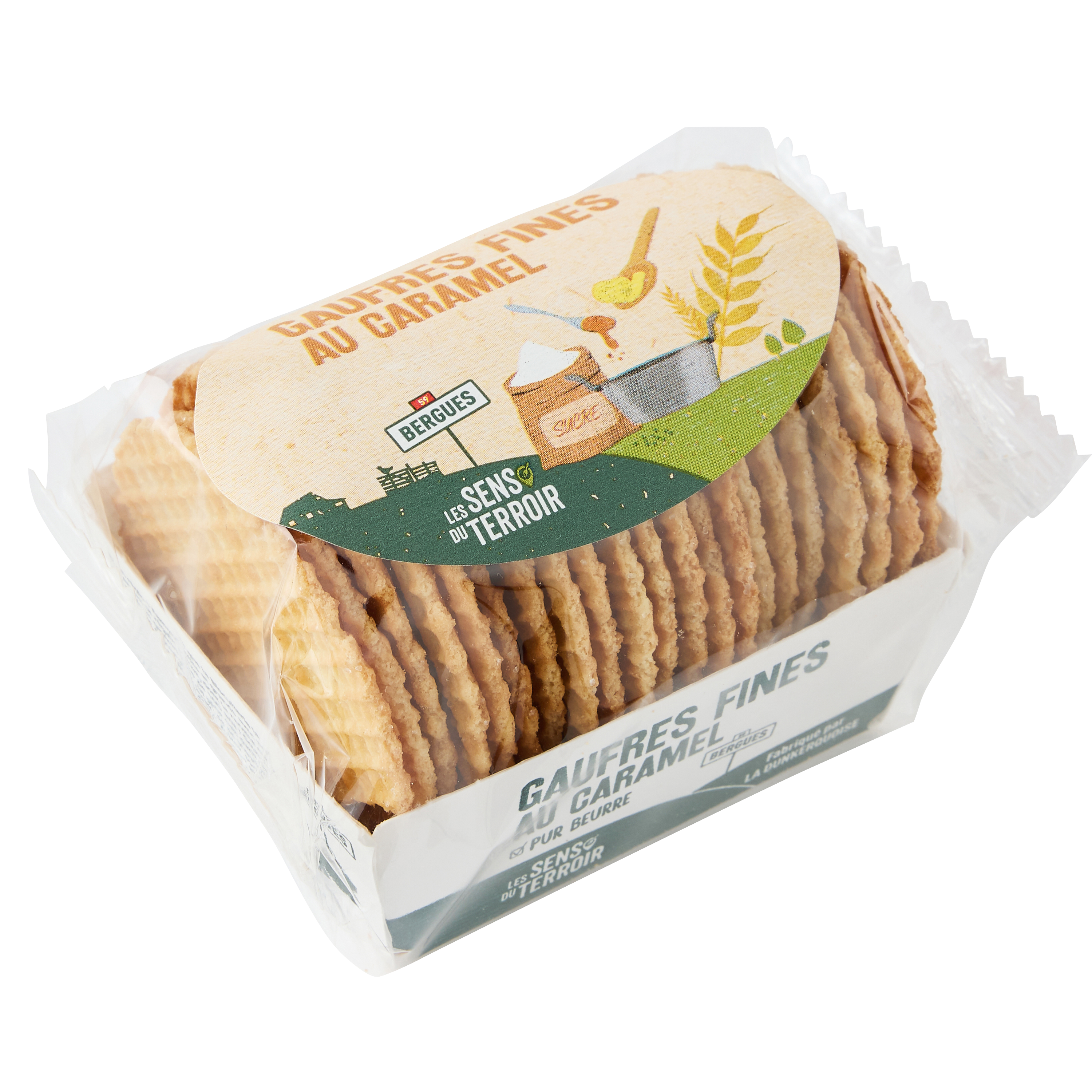 Les Sens du Terroir - Gaufres fines au caramel 175 g - Les Sens du Terroir - Image 2