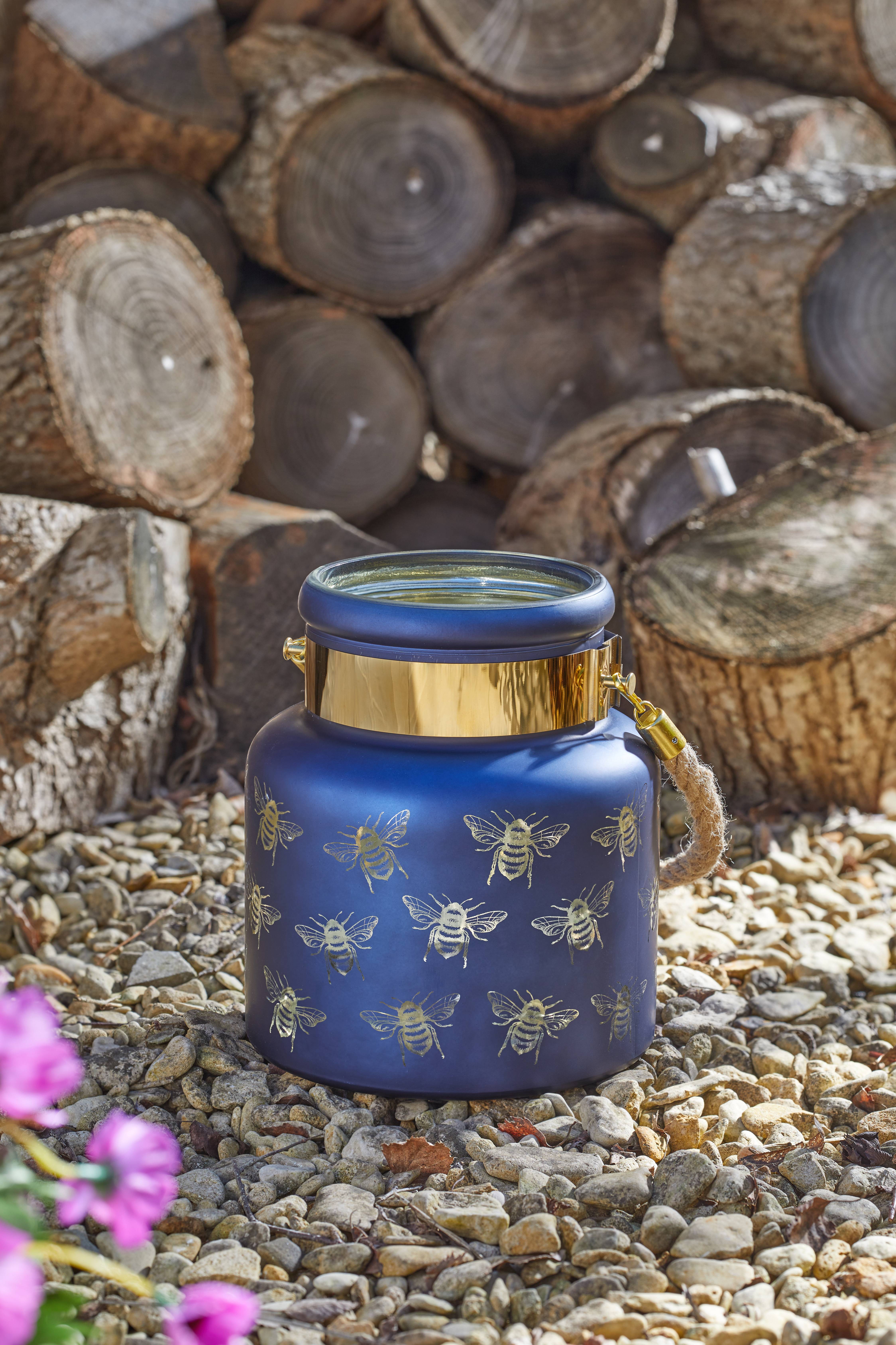 Smart Garden Products - Lanterne Wonderland Bee Bleue - H.20 x Ø.17 cm - SMART GARDEN