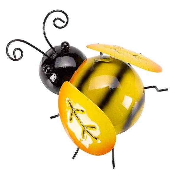 Smart Garden Products - Abeille décorative avec finitions peintes à la main Medium - L15 x l.12.5 x H.6.5 cm - SMART GLASS