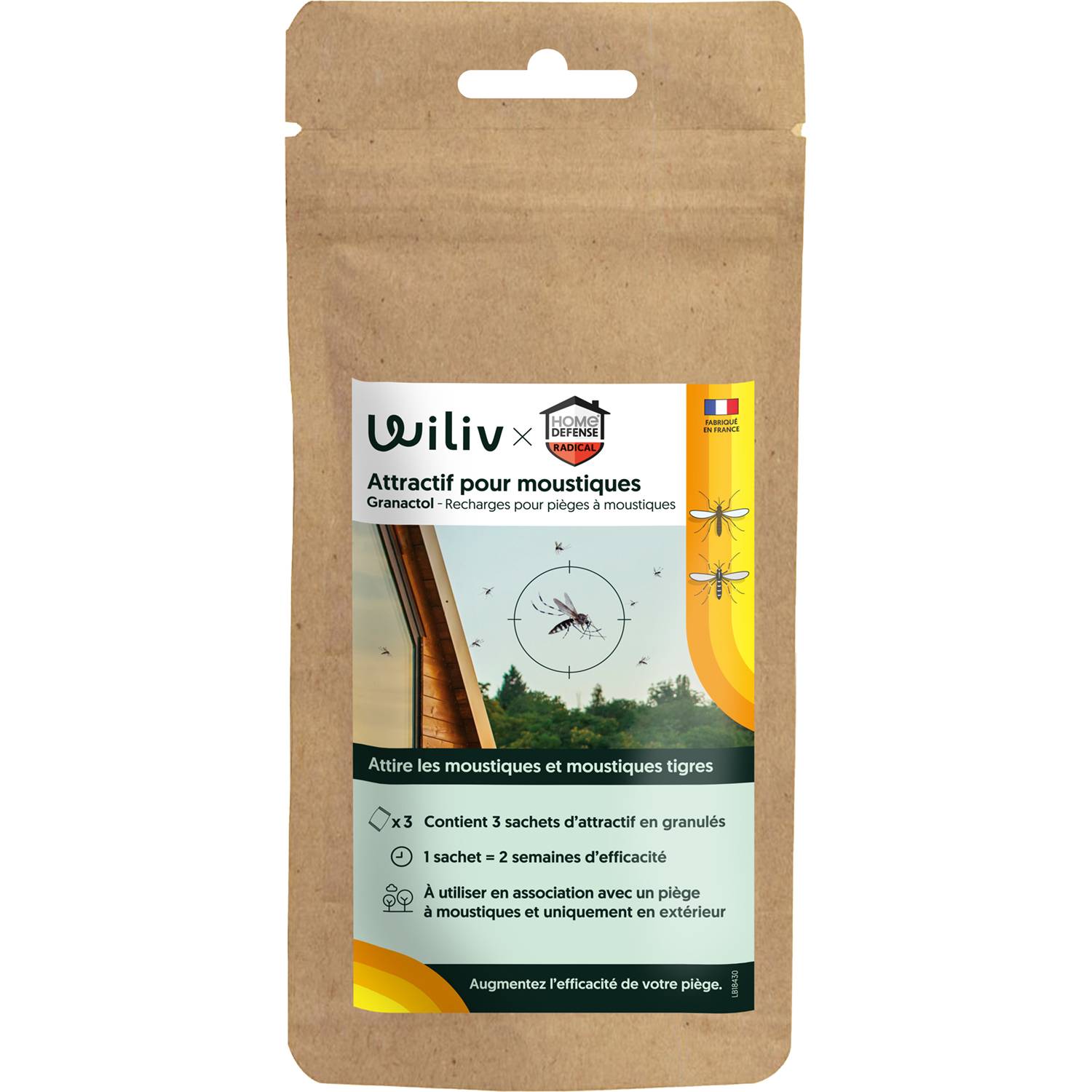 Home defense - Attractif pour piège à moustiques CO2 L. 16,3 x l 9 x H 23,5 cm - Wiliv & HOME DEFENSE® - Image 1