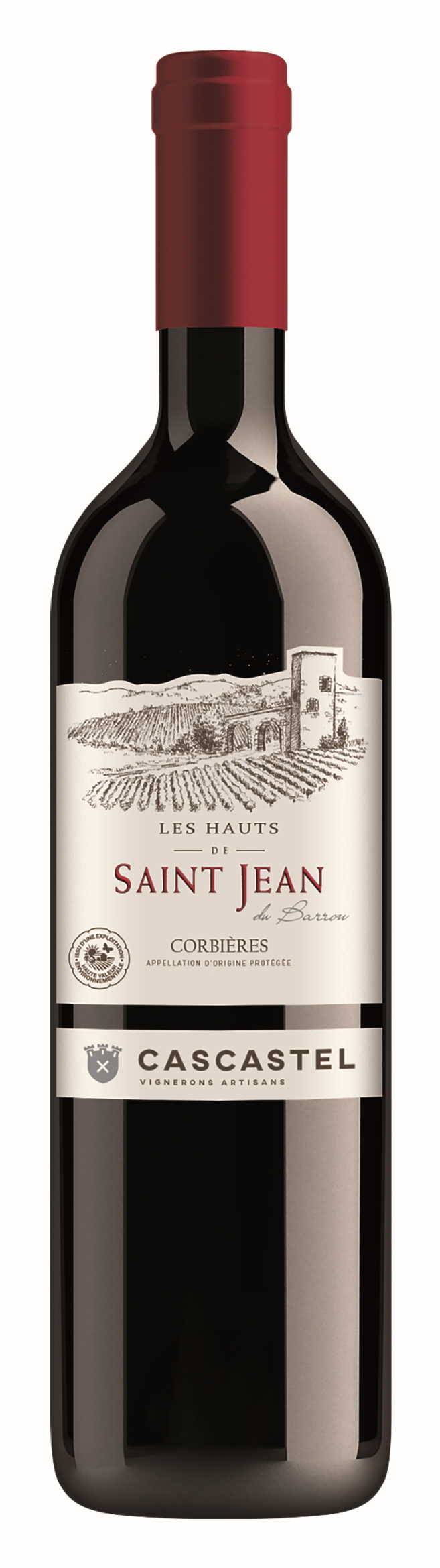 Vignerons De Cascastel - AOP Corbières rouge Haut saint Jean 75 cl - Cascastel