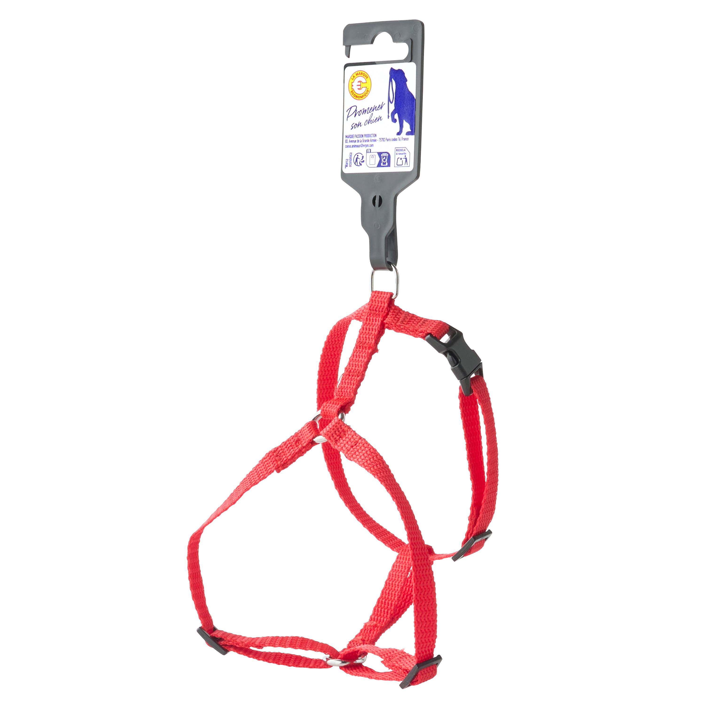 No name - zolux - Harnais en nylon rouge pour chien – Taille S 10 mm - Image 1