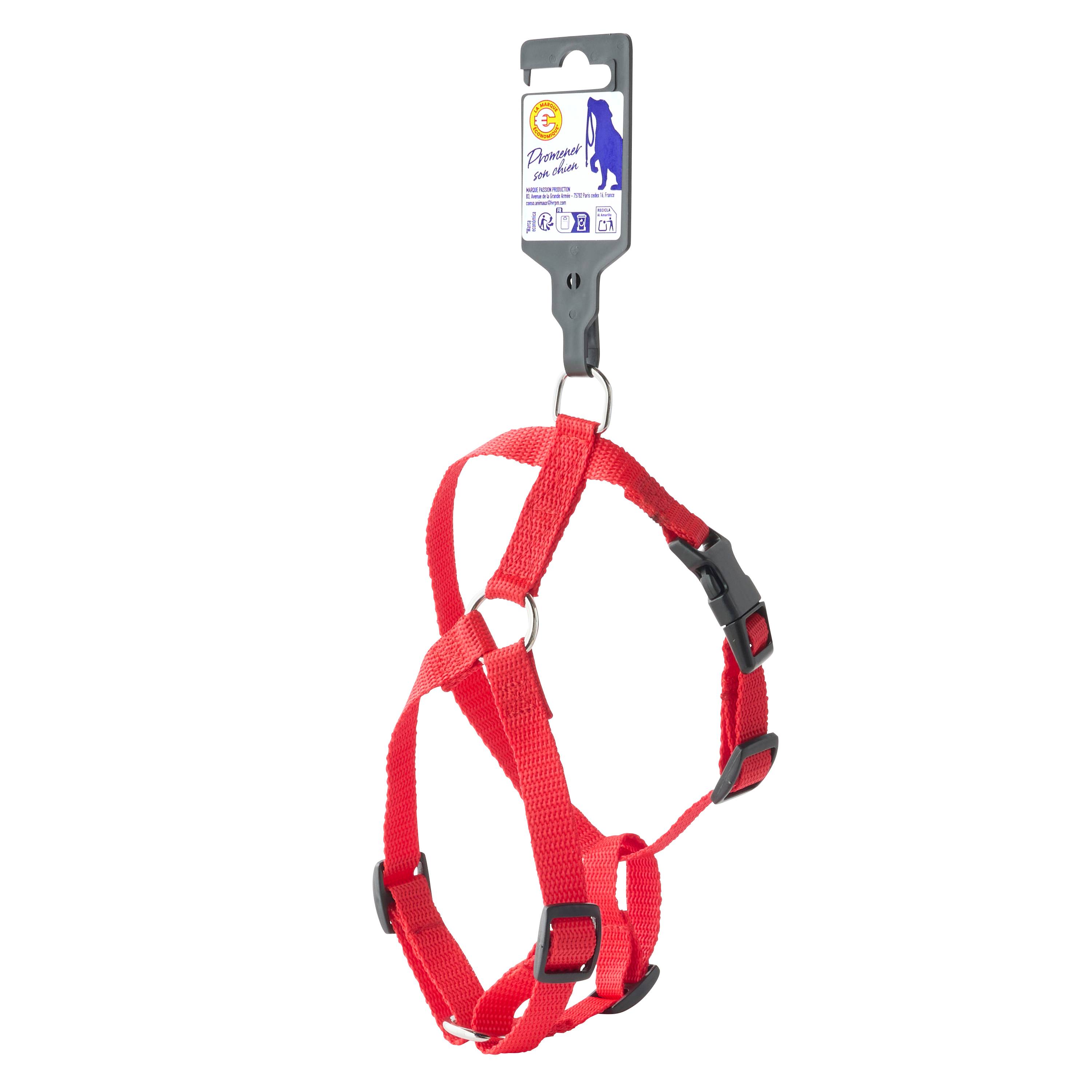 Marque Economique - Harnais en nylon rouge pour chien – Taille M 15 mm - Image 4