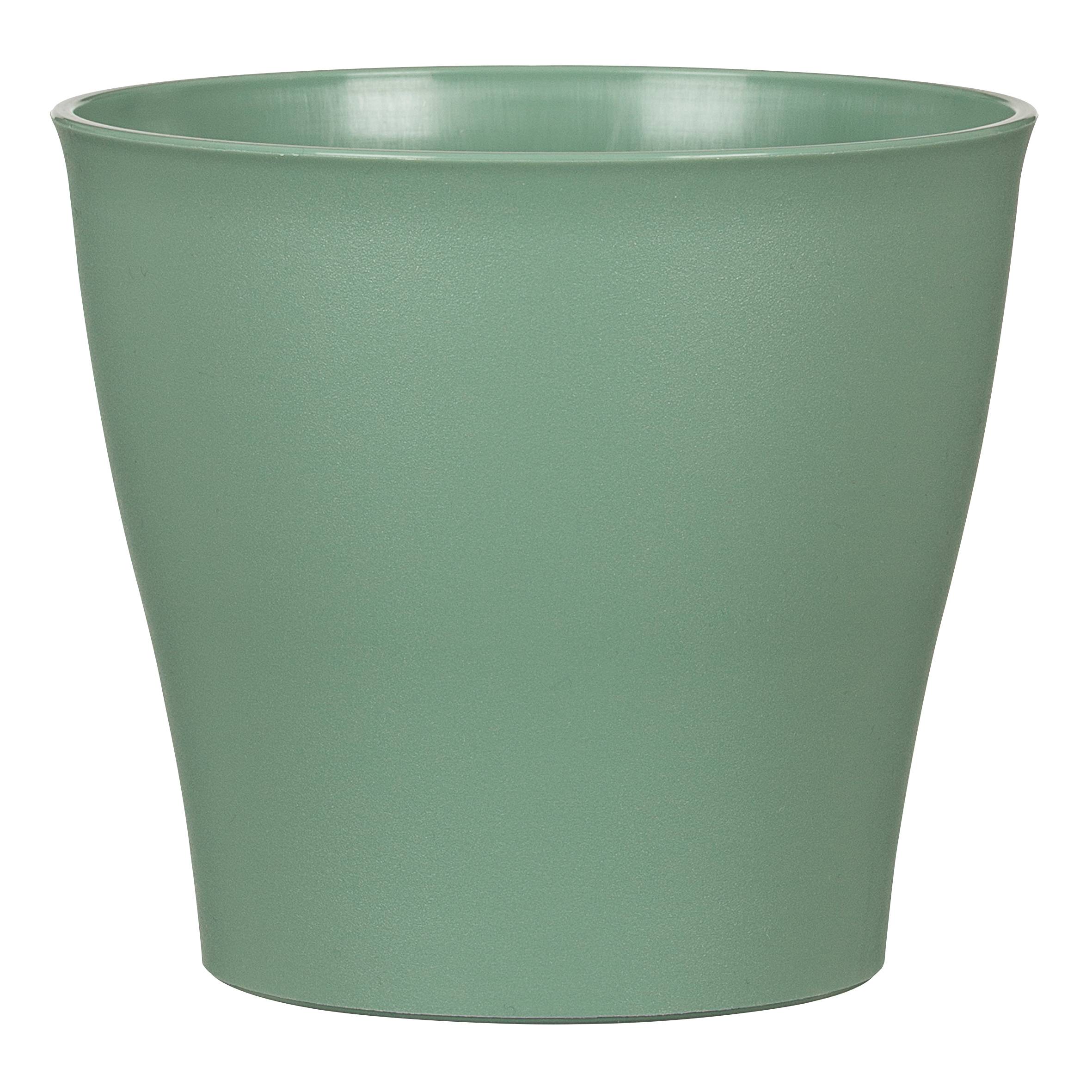 Ecloz - Cache-pot plastique Gaia Kaki Ø. 26 cm - ECLOZ