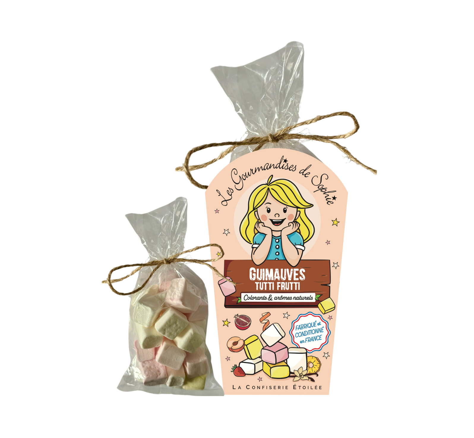 Les Gourmandises de Sophie - Pot gourmand Guimauves tutti frutti - LES GOURMANDISES DE SOPHIE