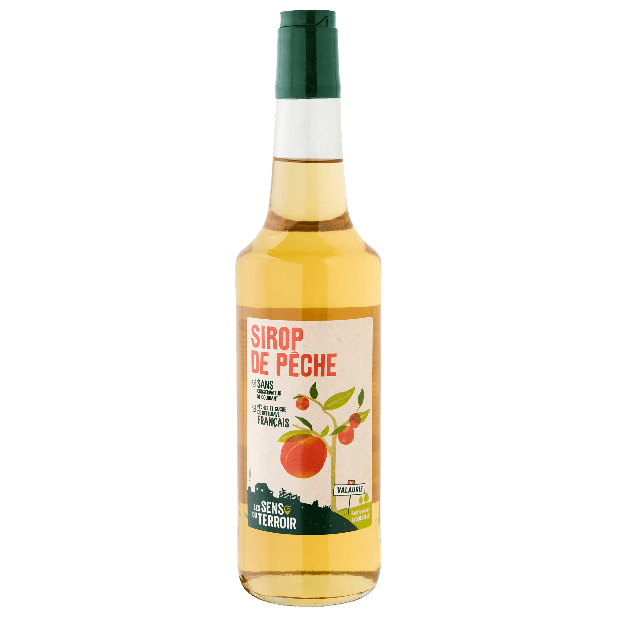 Les Sens du Terroir - Sirop de pêche 70 cl - Les Sens du Terroir - Image 1