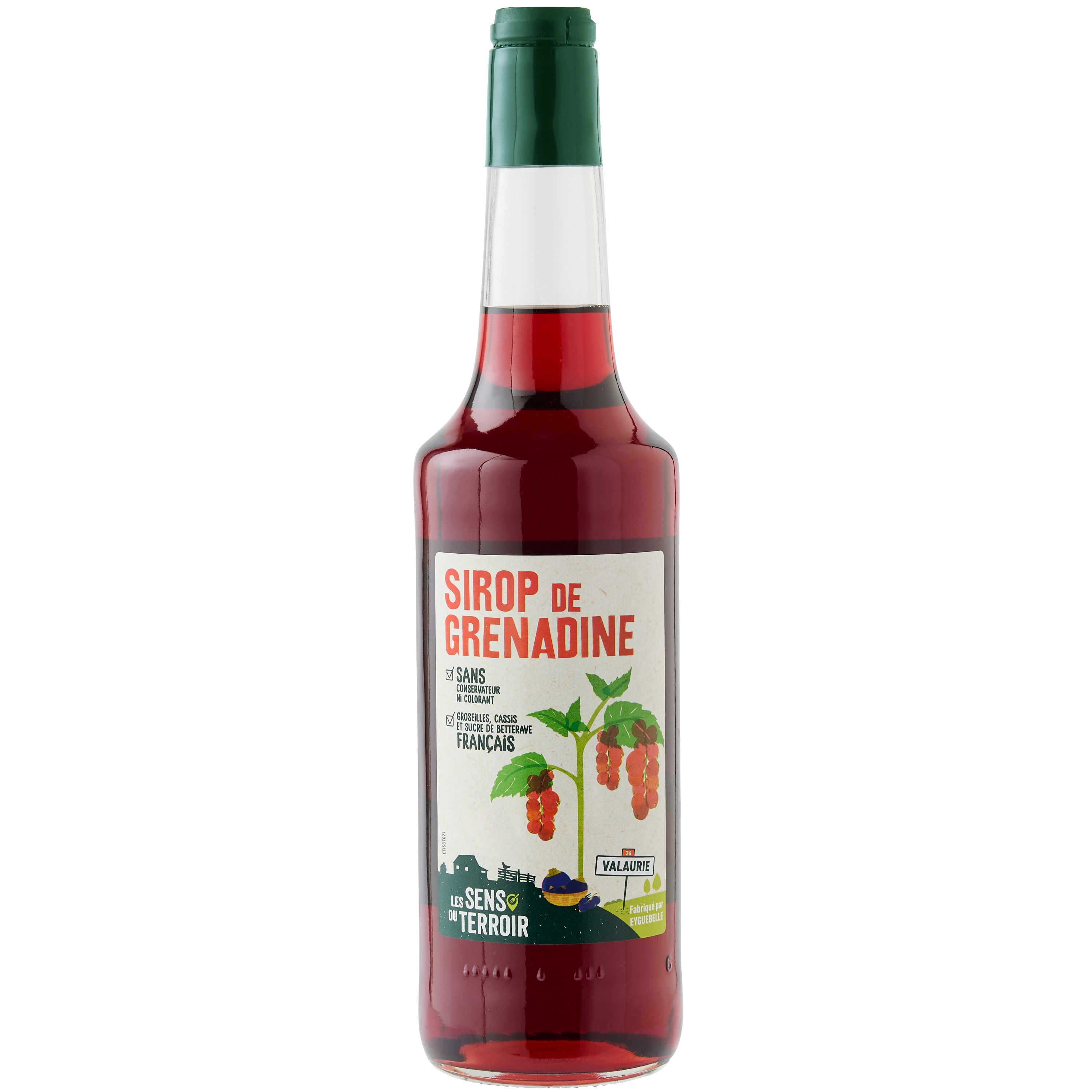 Les Sens du Terroir - Sirop de grenadine 70 cl - Les Sens du Terroir - Image 1