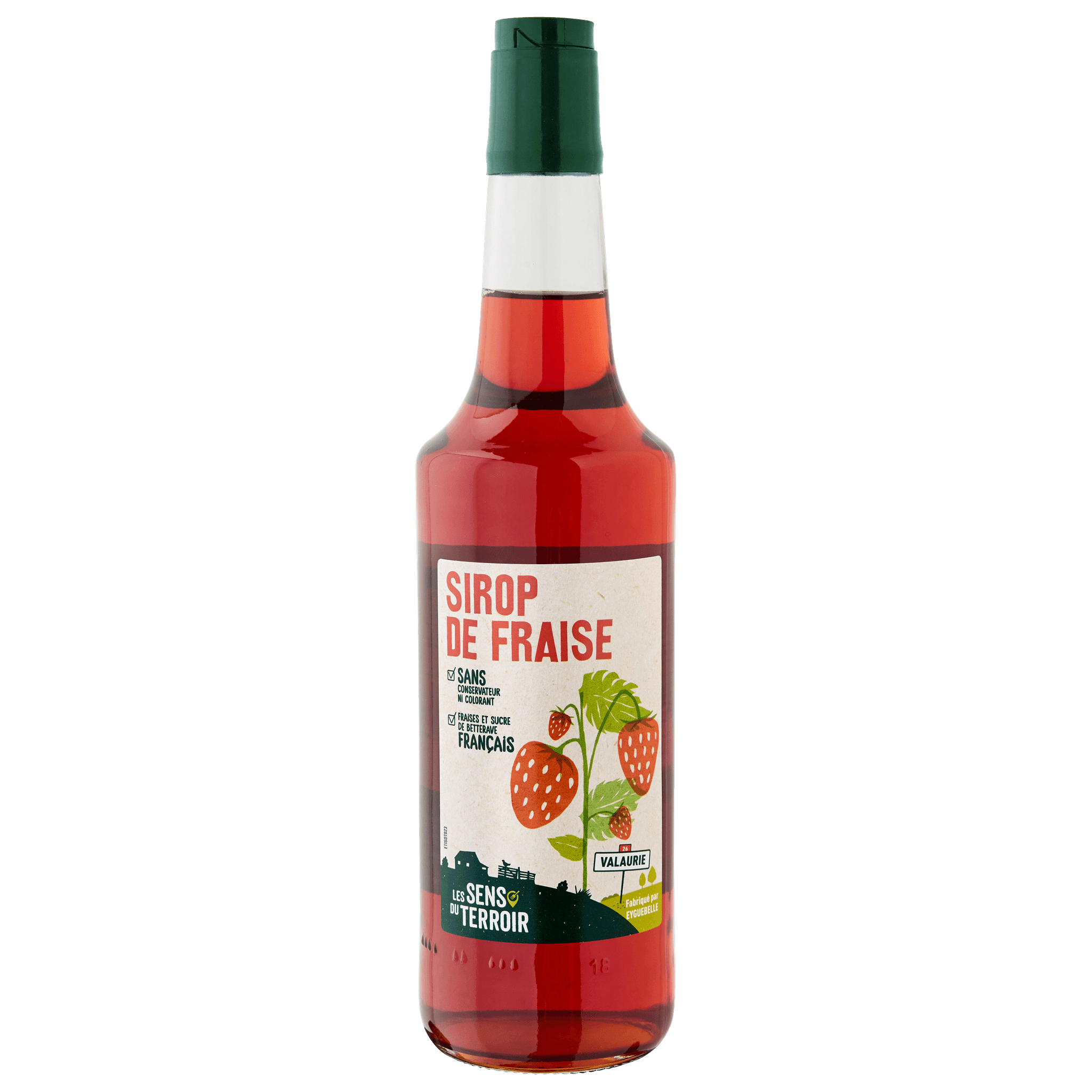 Les Sens du Terroir - Sirop de fraise 70 cl - Les Sens du Terroir - Image 1