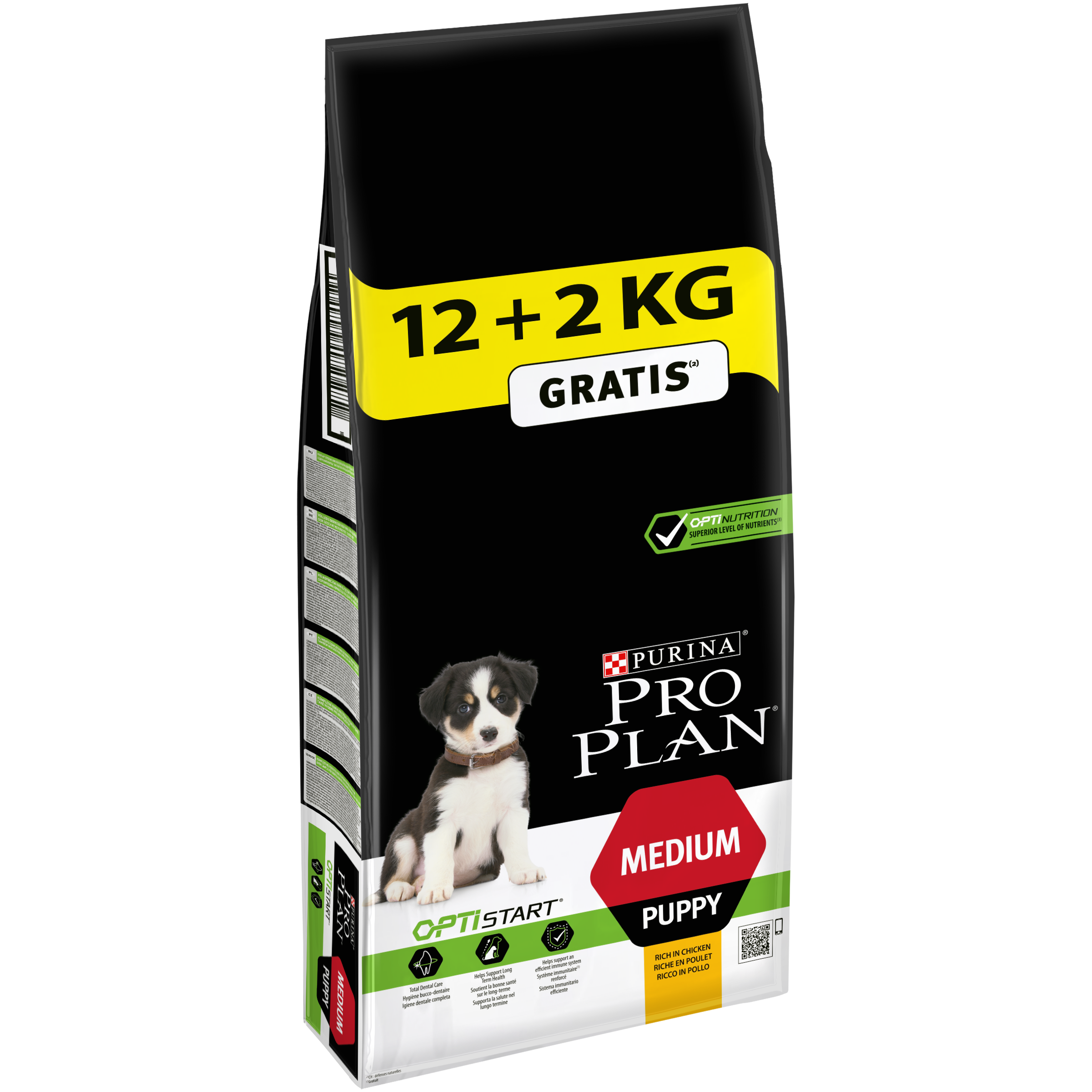 Purina Pro Plan - PRO PLAN Medium Puppy Healthy Start Riche en Poulet - 12 KG + 2KG - Image 1