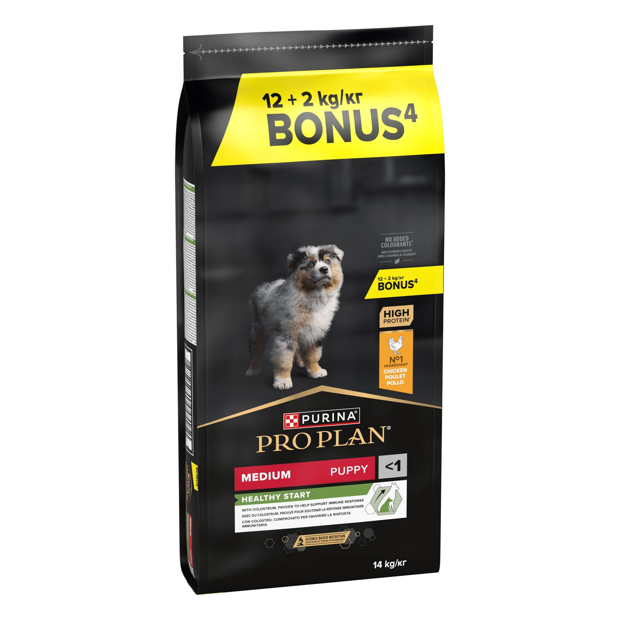 Purina Pro Plan - PRO PLAN Medium Puppy Healthy Start Riche en Poulet - 12 KG + 2KG - Image 2