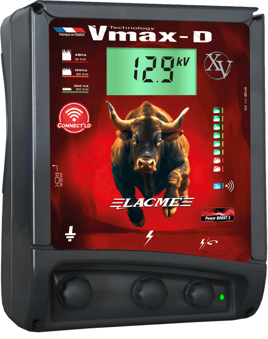 Lacme - Electrificateur secteur VMAX XV-D Connect'LD, Toutes options, 14100 V, 15 J équi - LACMÉ - Image 1