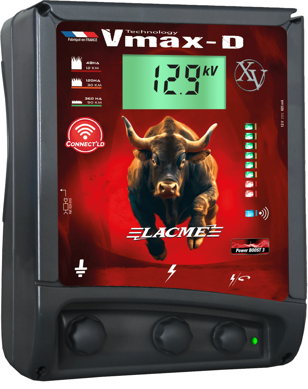 Lacme - Electrificateur secteur VMAX XV-D Connect'LD, Toutes options, 14100 V, 15 J équi - LACMÉ - Image 1
