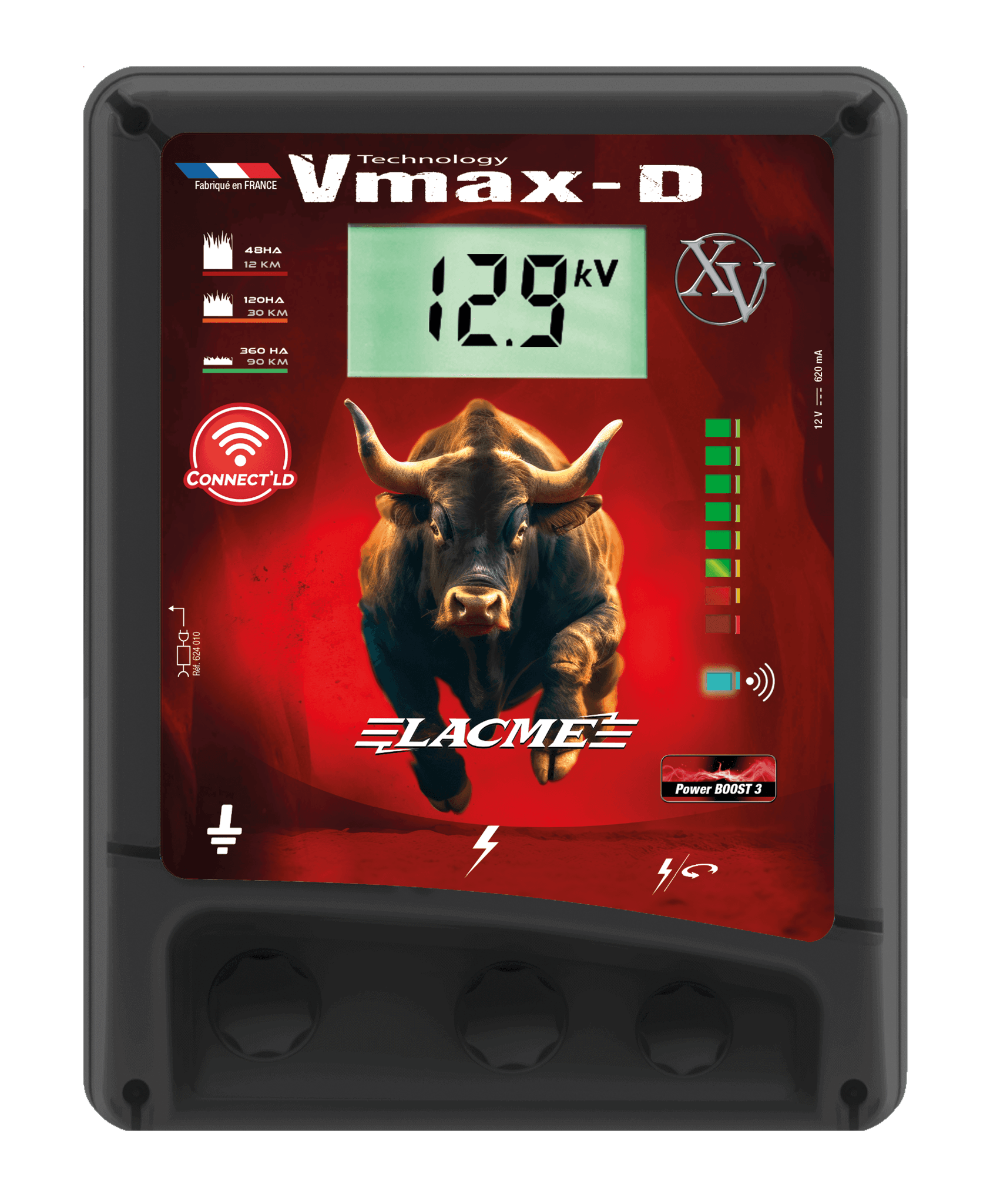 Lacme - Electrificateur secteur VMAX XV-D Connect'LD, Toutes options, 14100 V, 15 J équi - LACMÉ - Image 3