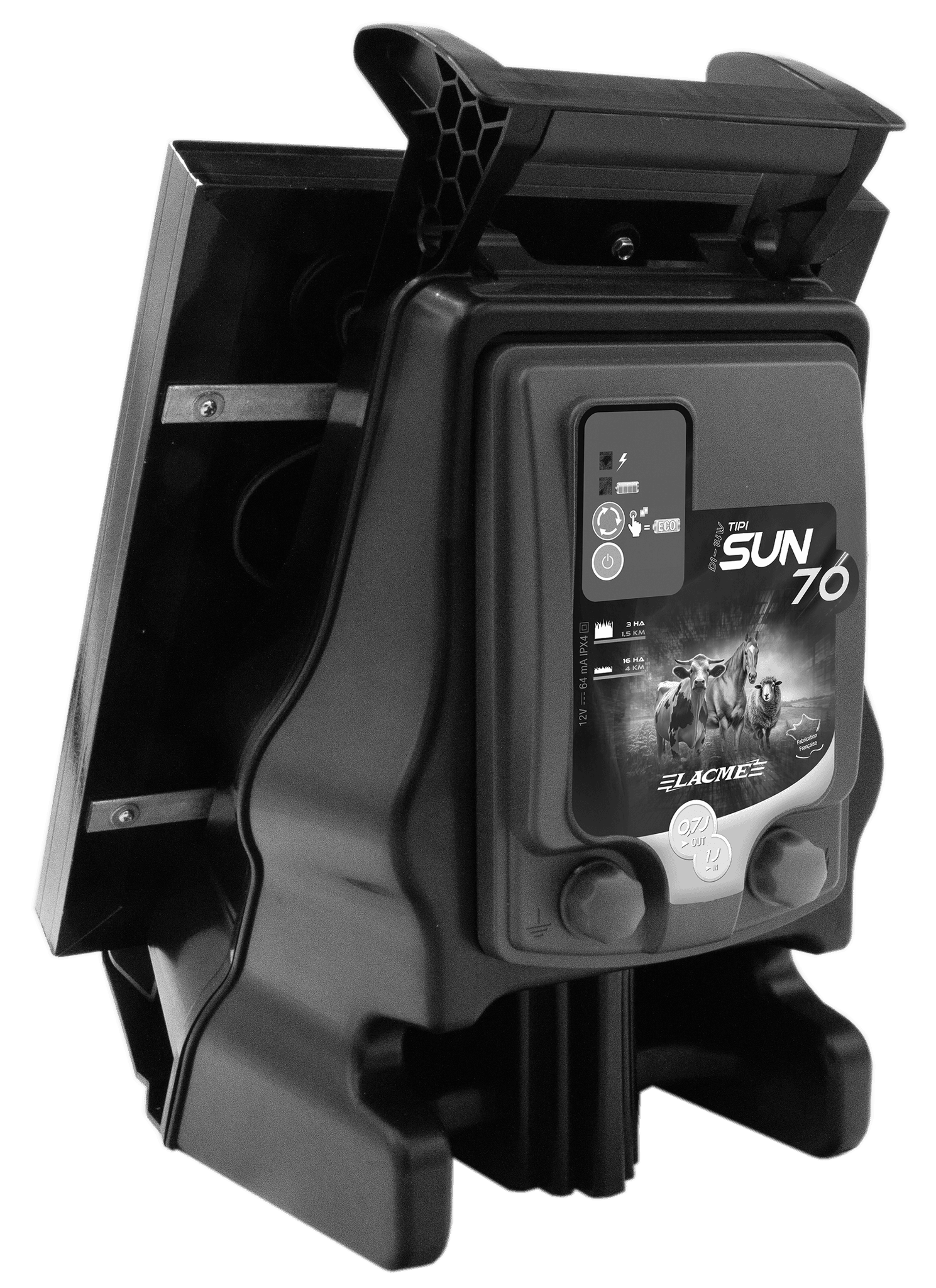 Lacme - Electrificateur compact solaire 14 W, 11600 V, 0.7 J. - LACMÉ - Image 3