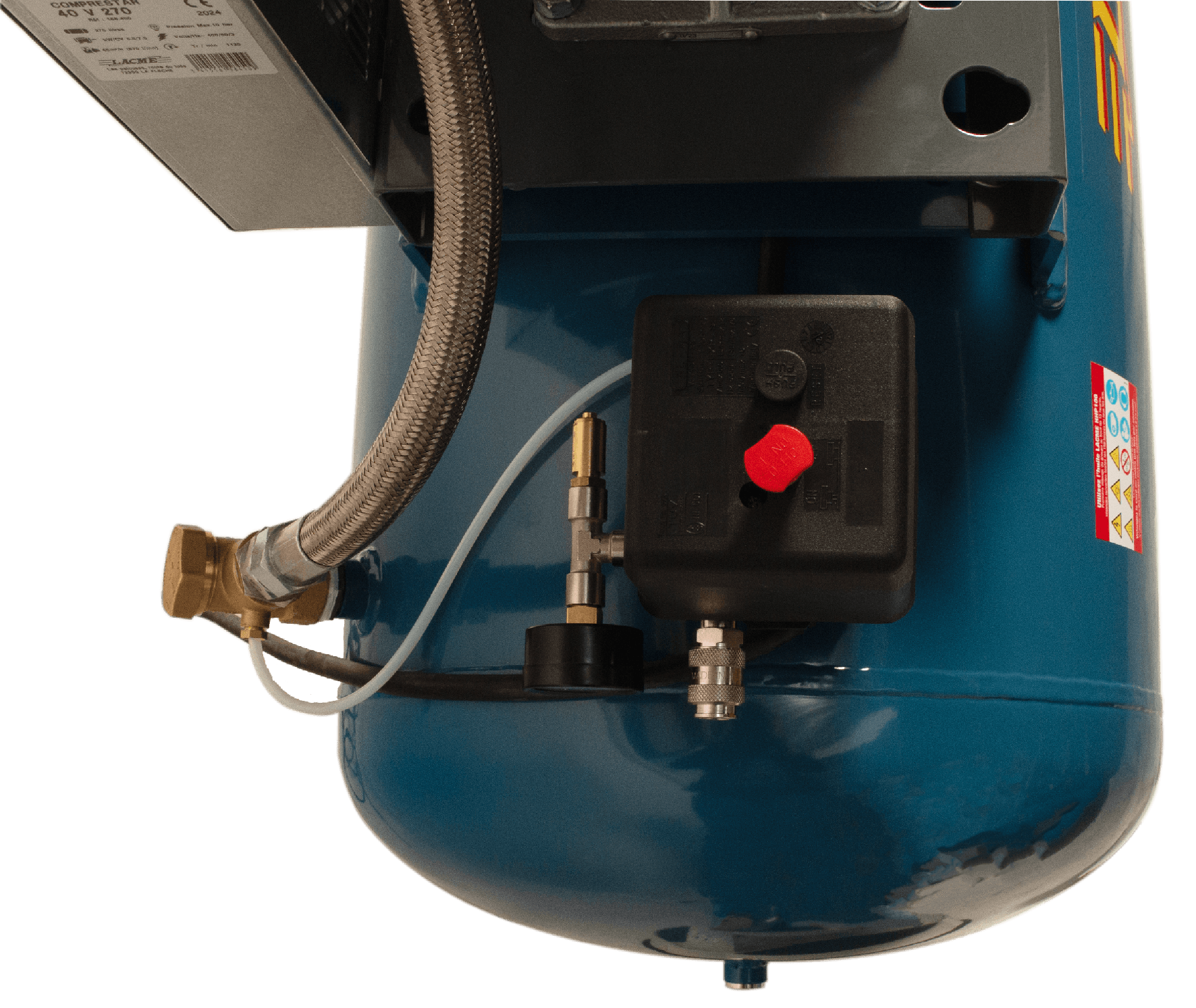 Lacme - Compresseur fixe Comprestar 40V270T - 40 m³/h triphasé - 270 litres - 10 bar - LACMÉ - Image 2