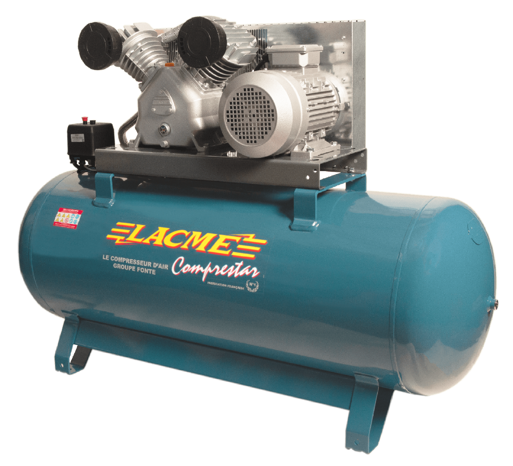 Lacme - Compresseur fixe Comprestar 40V270T - 40 m³/h triphasé - 270 litres - 10 bar - LACMÉ - Image 1